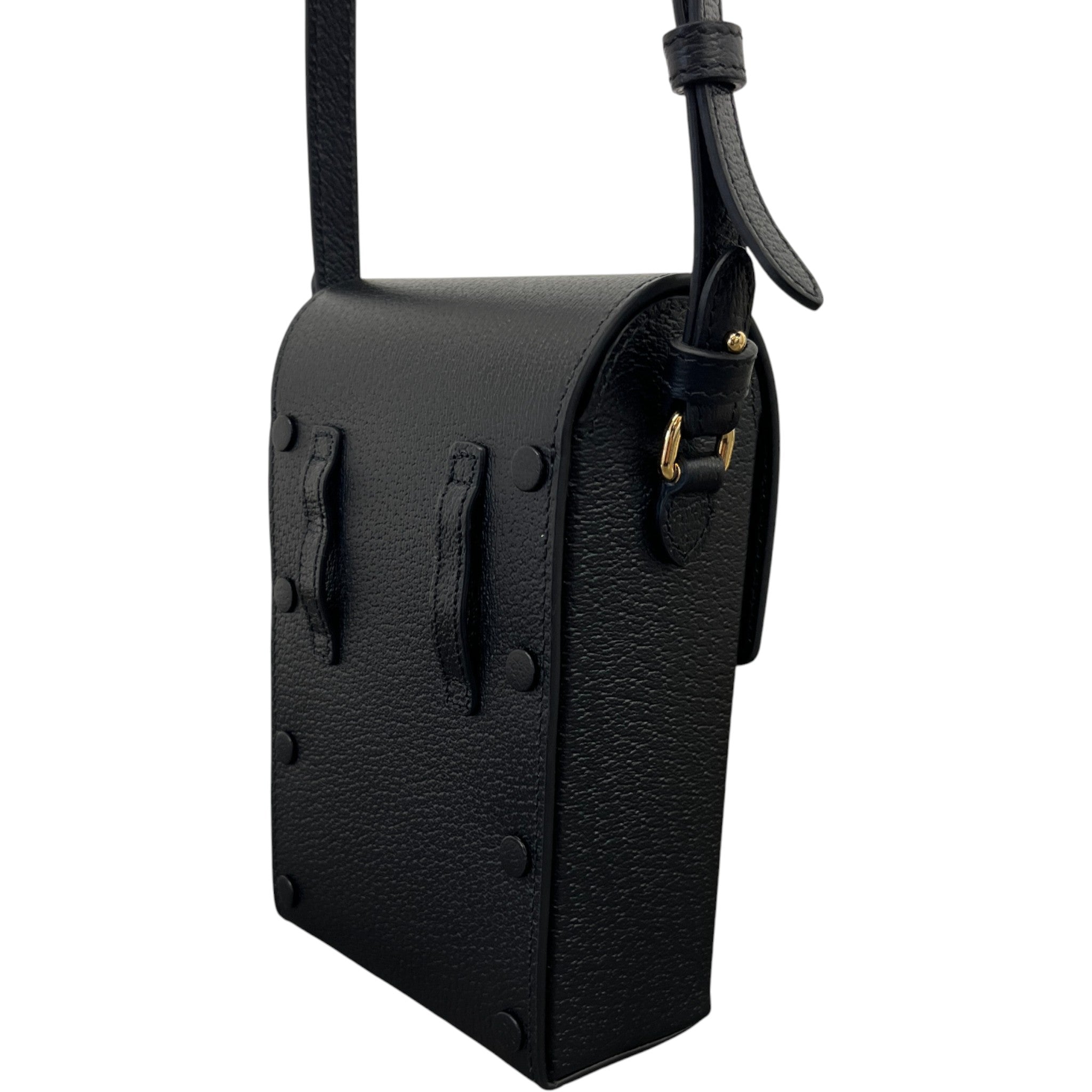 Horsebit 1955 Vertical Crossbody Bag Black