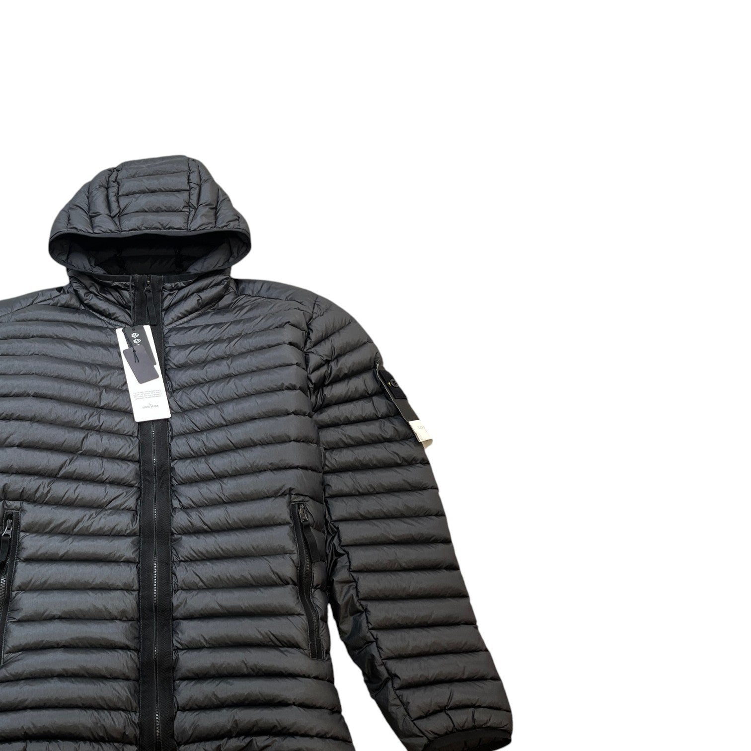 Men's Loom Woven Chambers Down Jacket Black Size XL