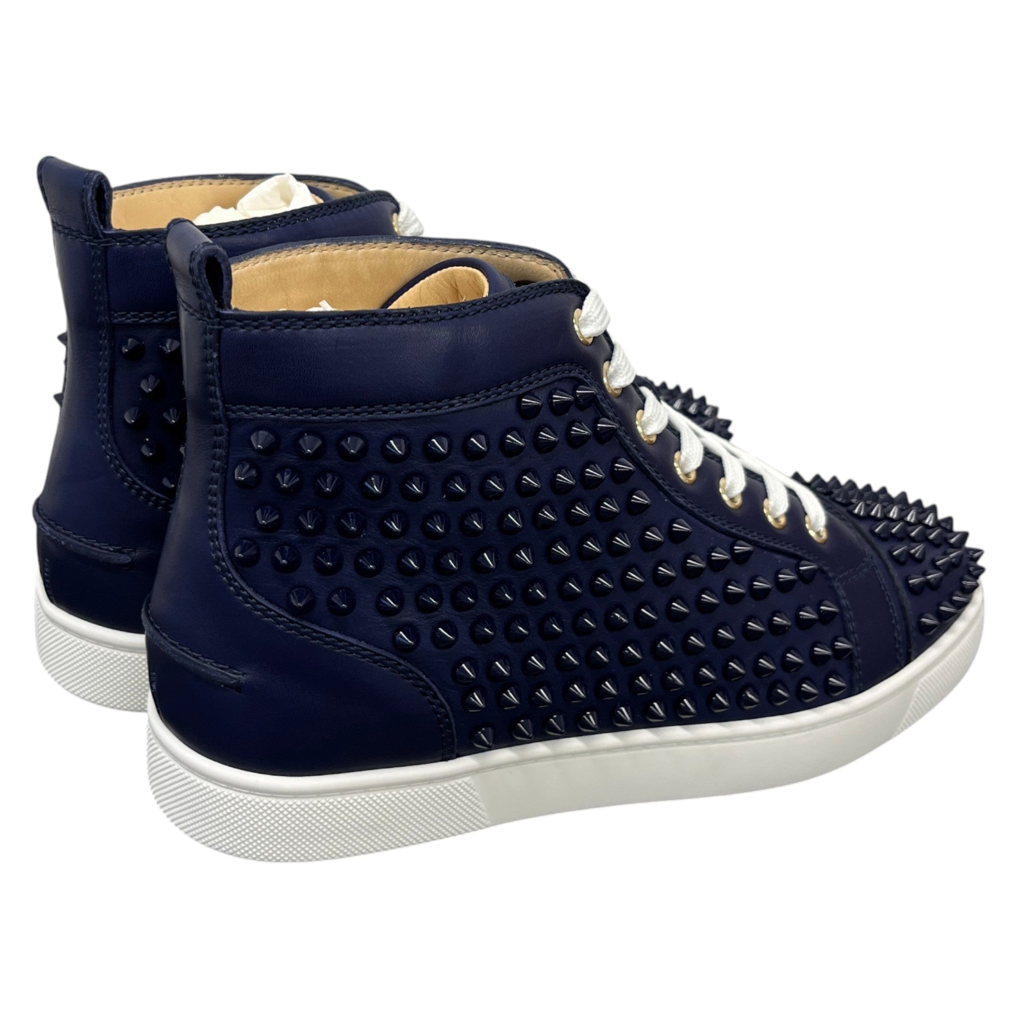 Men's Louis Flat Spikes High Trainers Navy Size EU 40 / UK 6