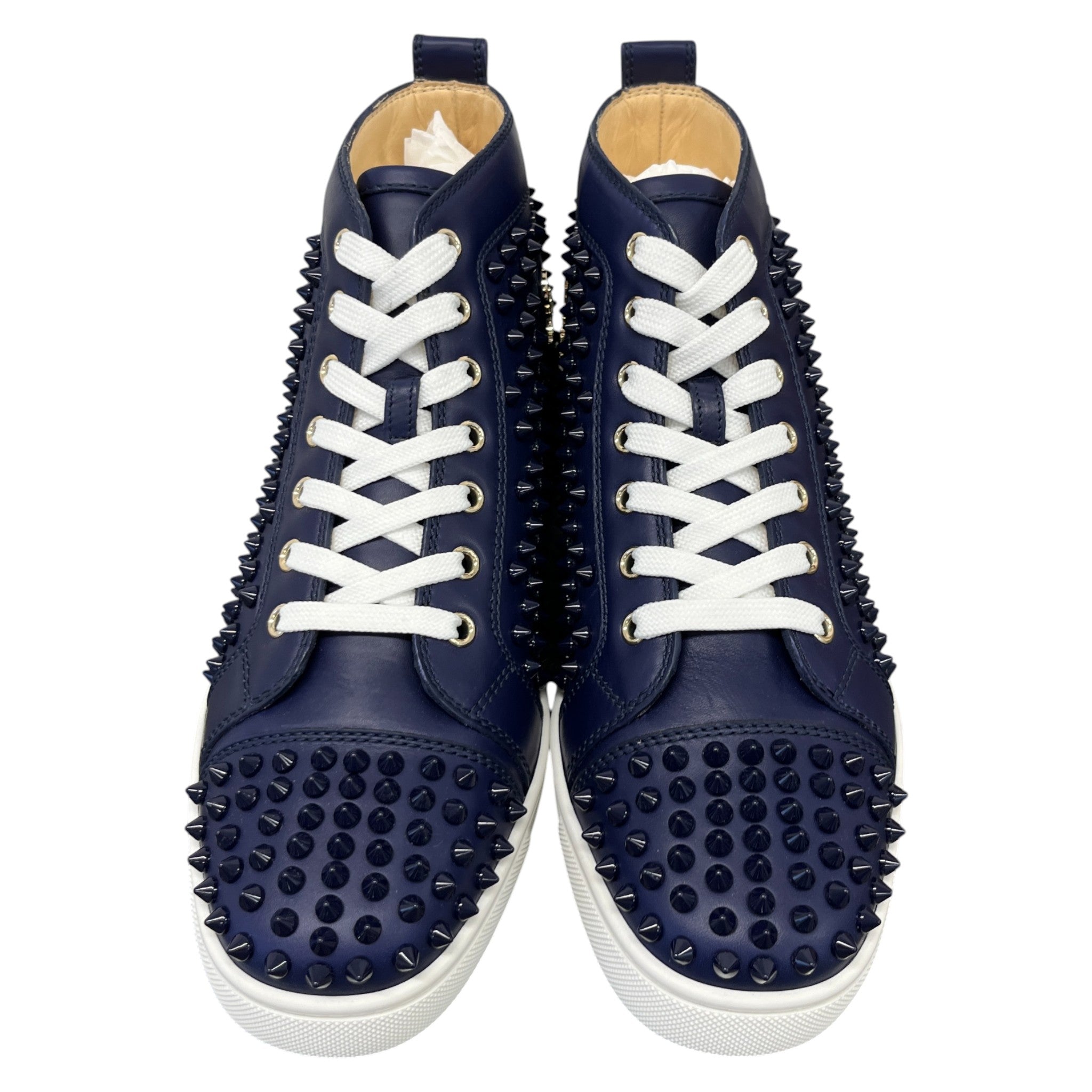Men's Louis Flat Spikes High Trainers Navy Size EU 40 / UK 6