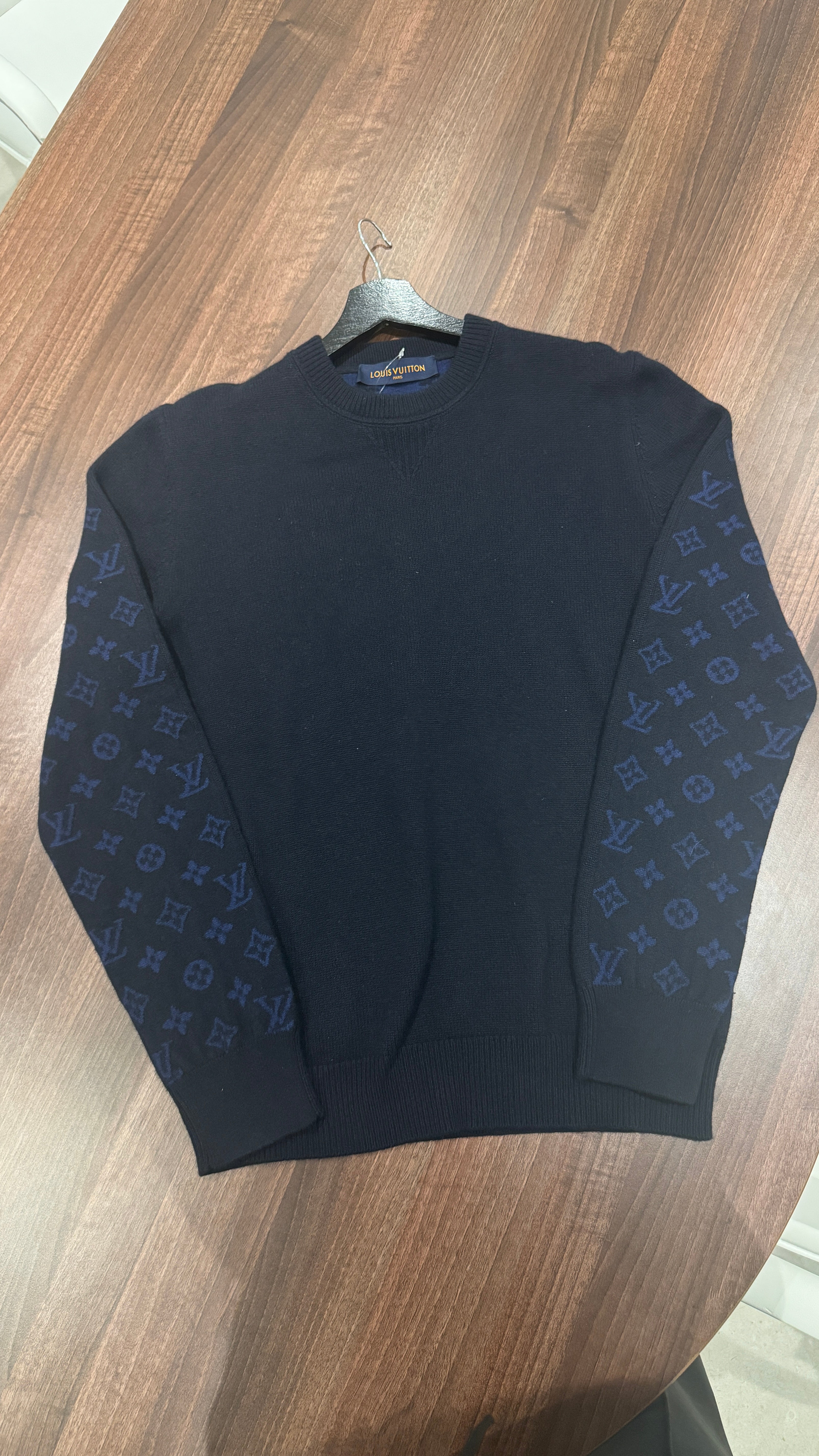 Men's Monogram Sweatshirt Navy Size M