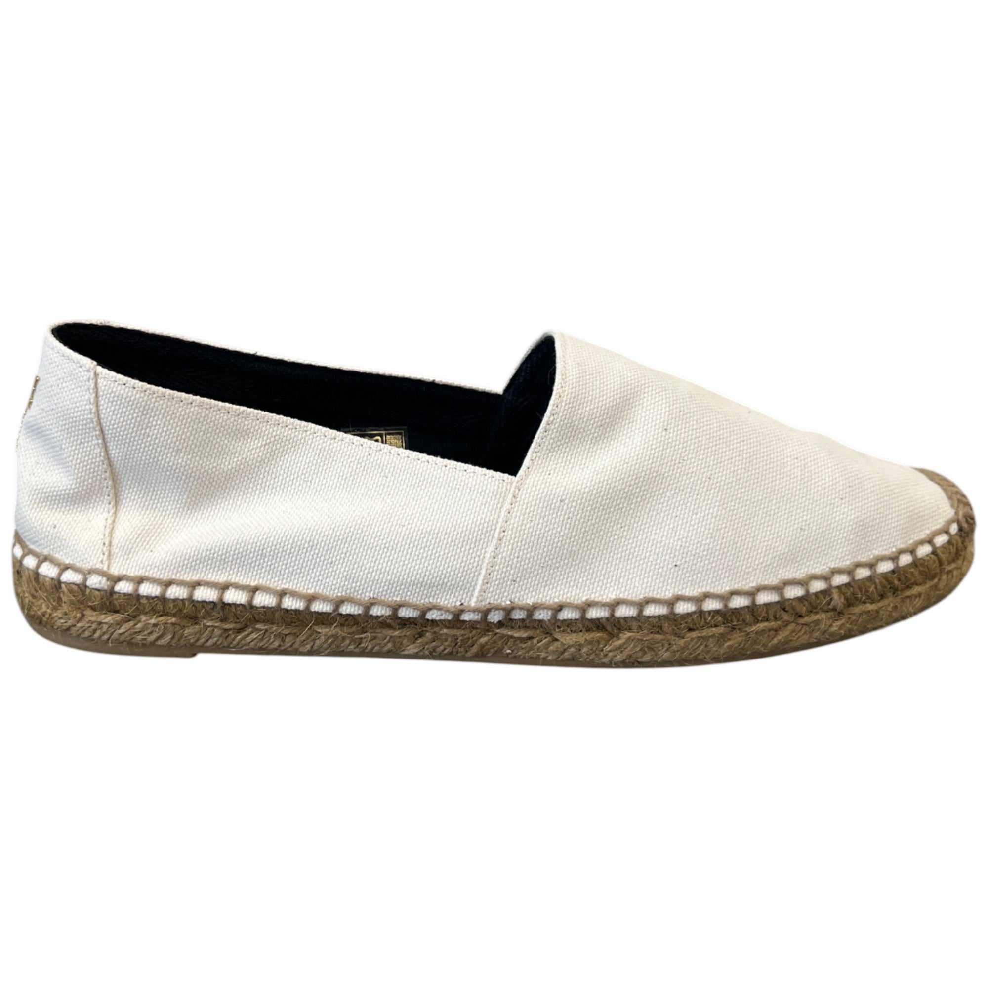 Women's Embroidered Logo Espadrilles White Size EU 41 / UK 8