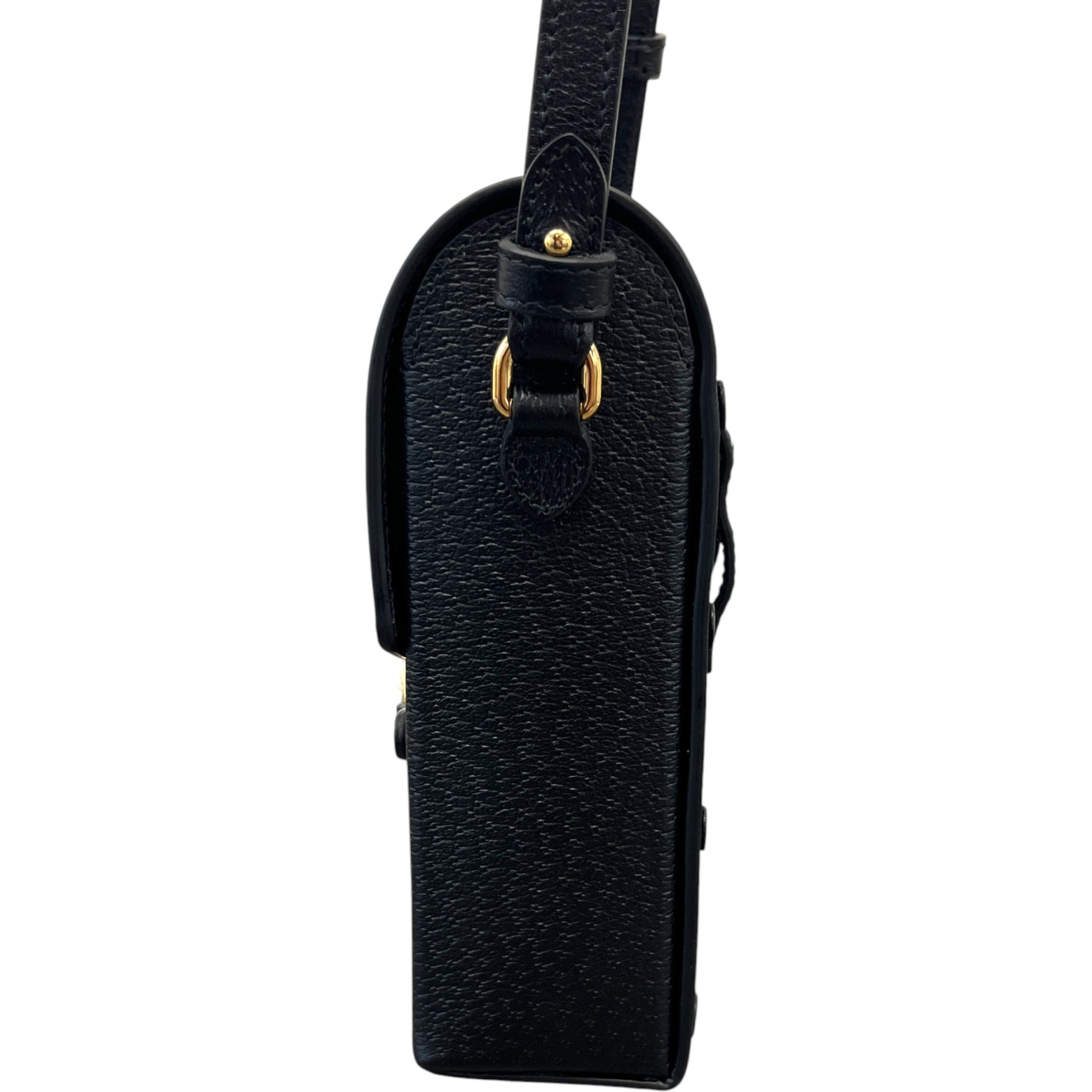 Horsebit 1955 Vertical Crossbody Bag Black