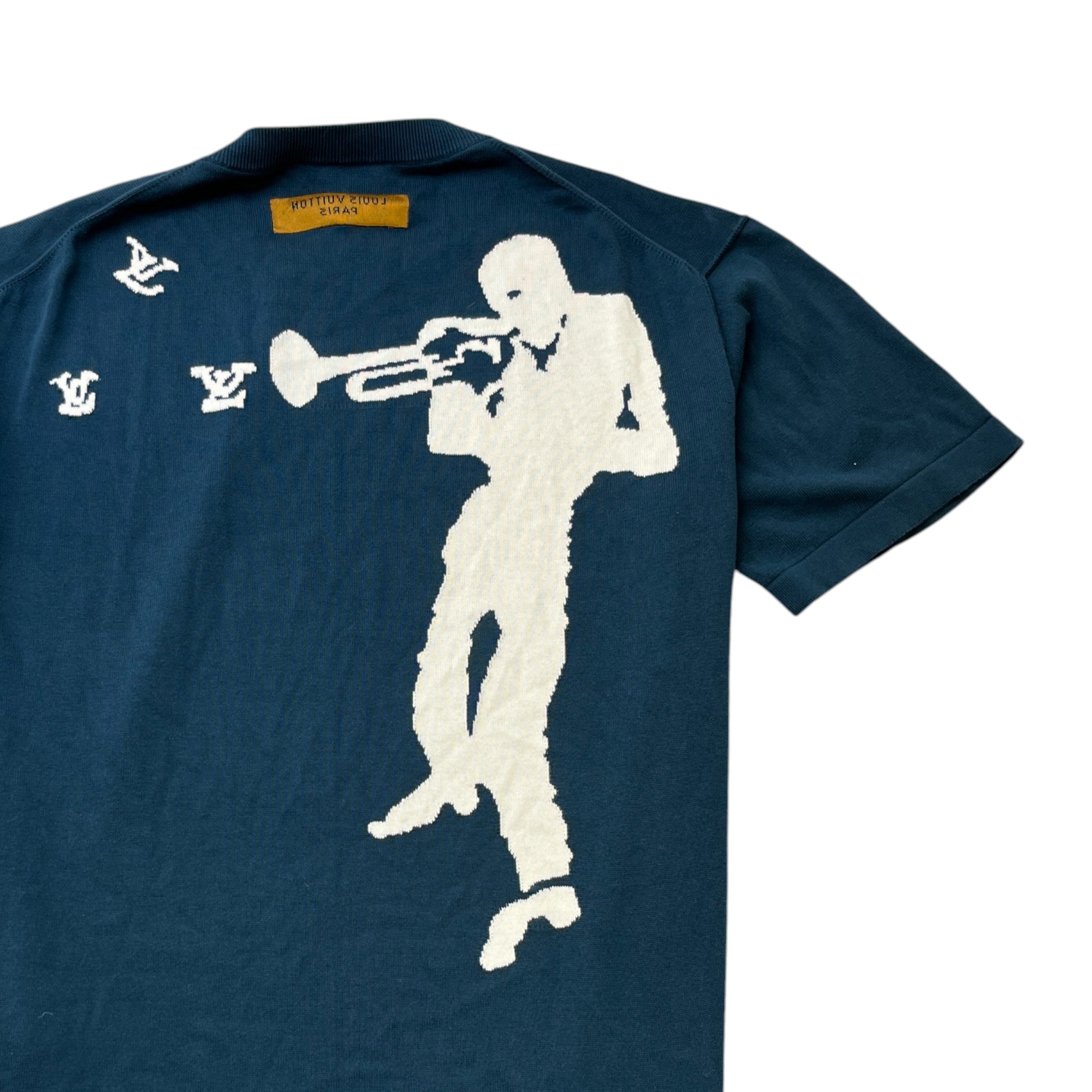 Men's Jazz Tribute Signature T-Shirt Blue Size XL