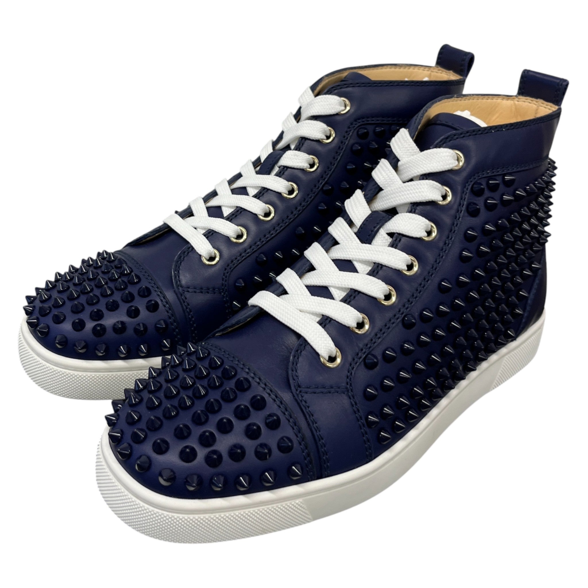 Men's Louis Flat Spikes High Trainers Navy Size EU 40 / UK 6