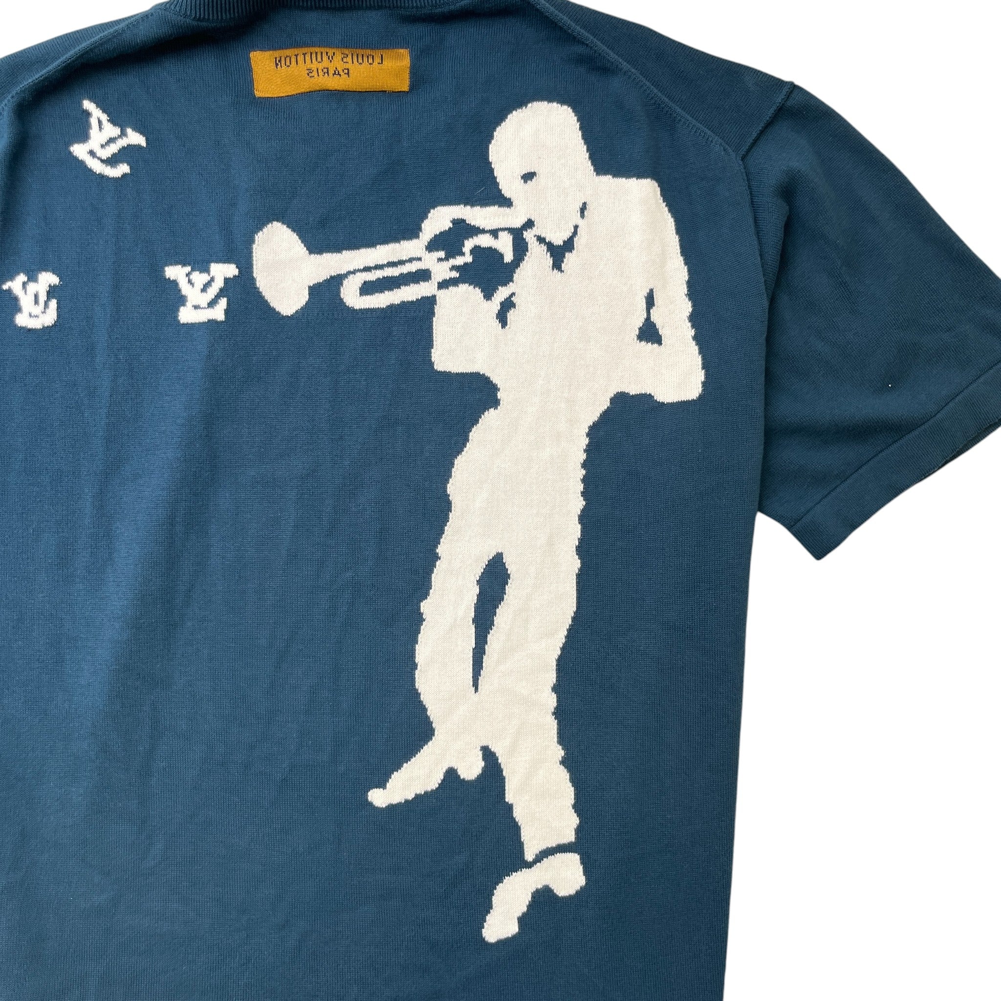 Men's Jazz Tribute Signature T-Shirt Blue Size XL