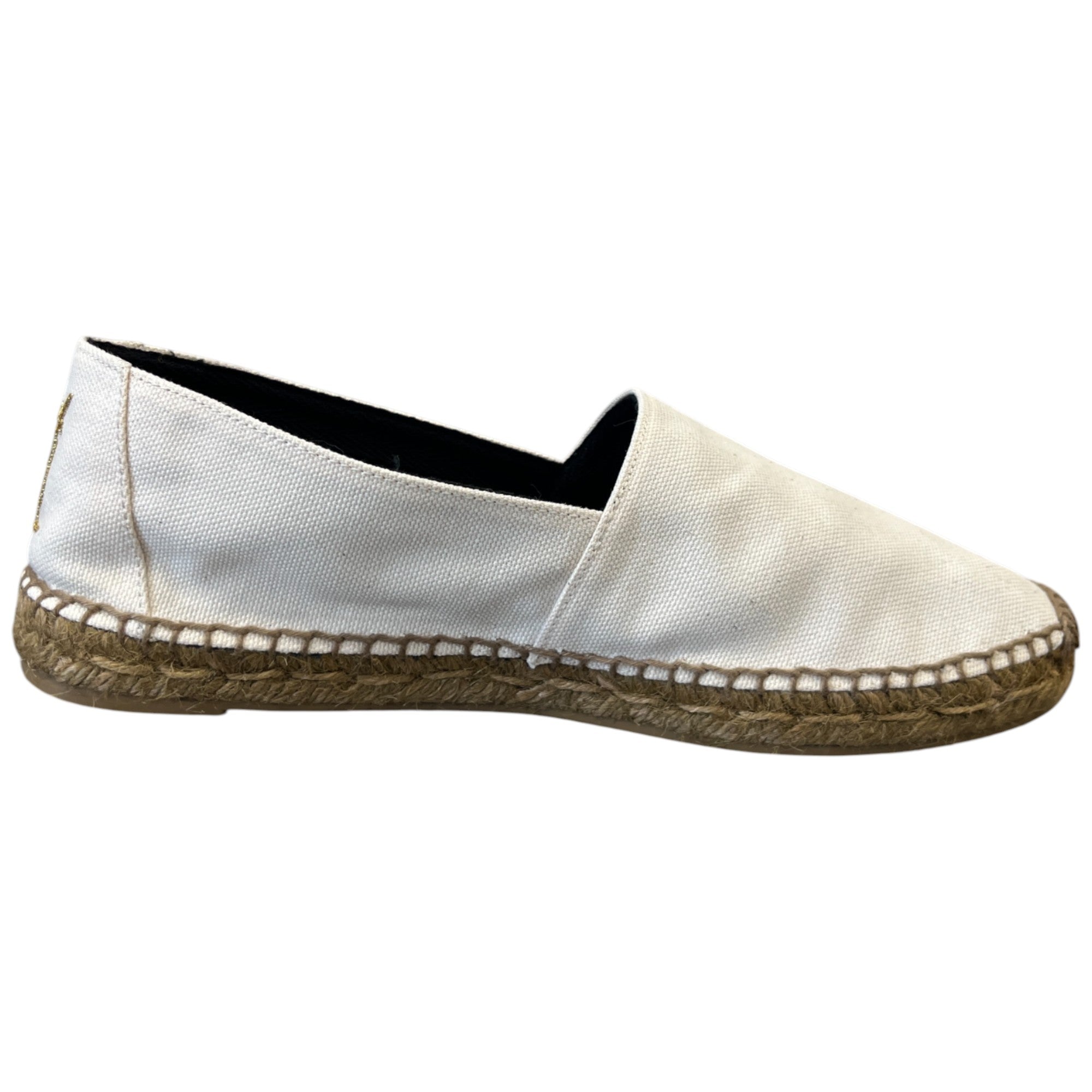 Women's Embroidered Logo Espadrilles White Size EU 41 / UK 8