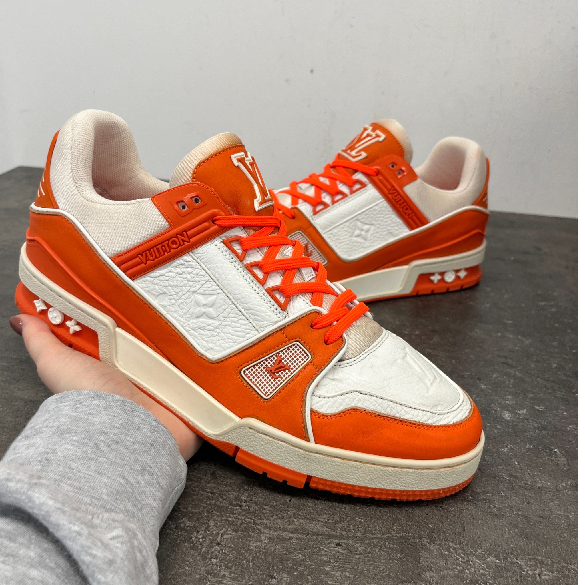 Men's Lv Low Trainers Orange Size EU 42.5 / UK 8.5