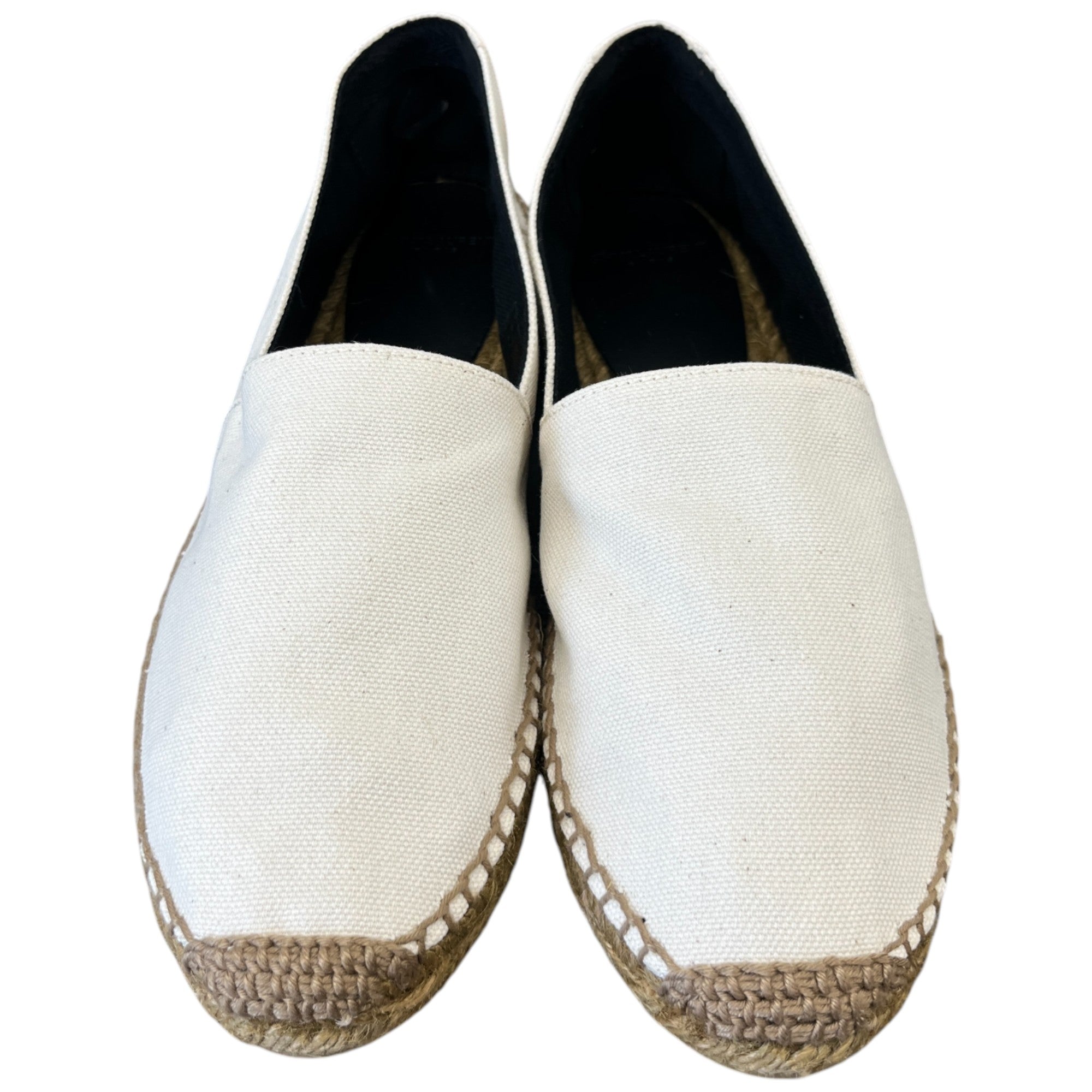 Women's Embroidered Logo Espadrilles White Size EU 41 / UK 8