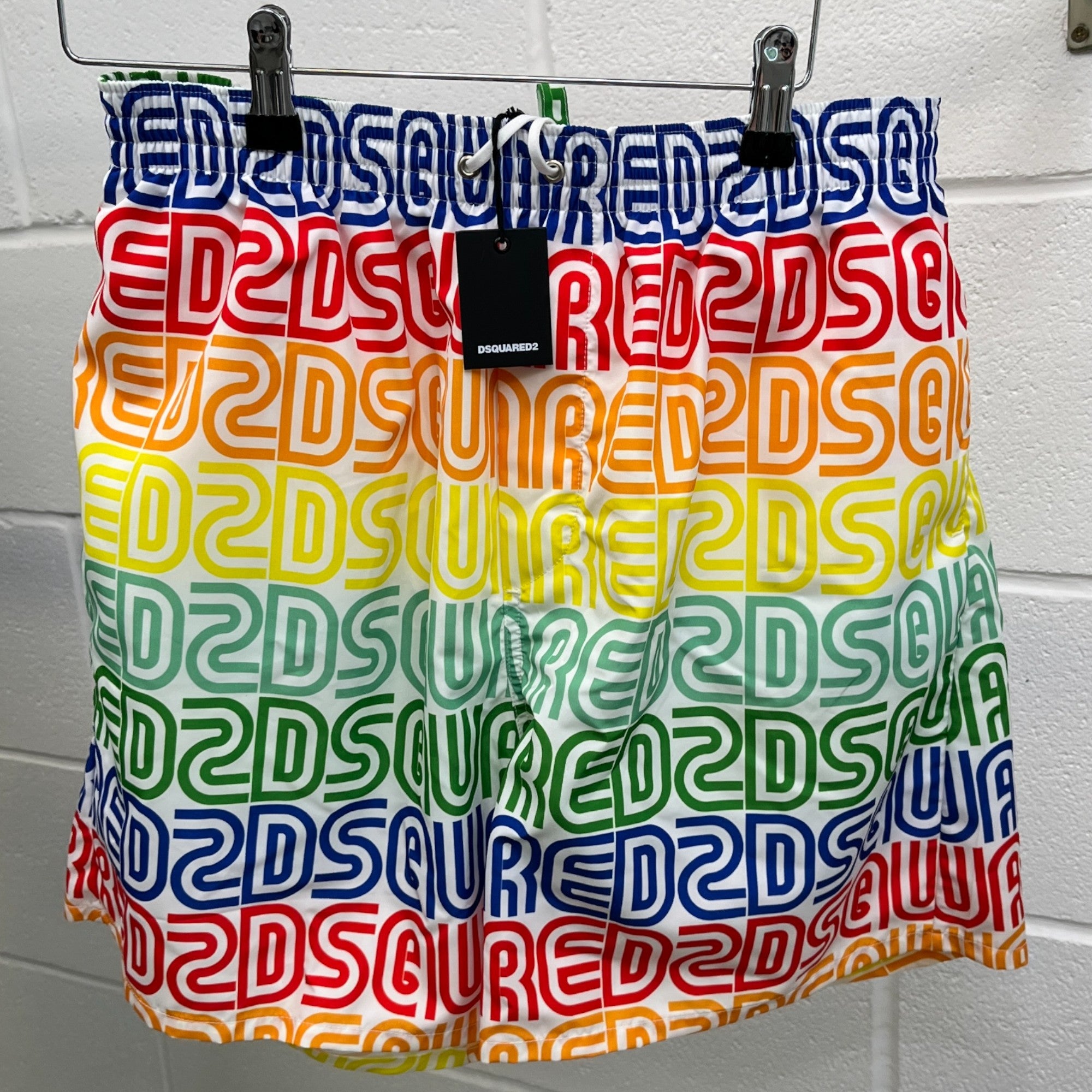 Men's Multi Logo Swim Shorts Multi-Coloured Size W32 / IT 48