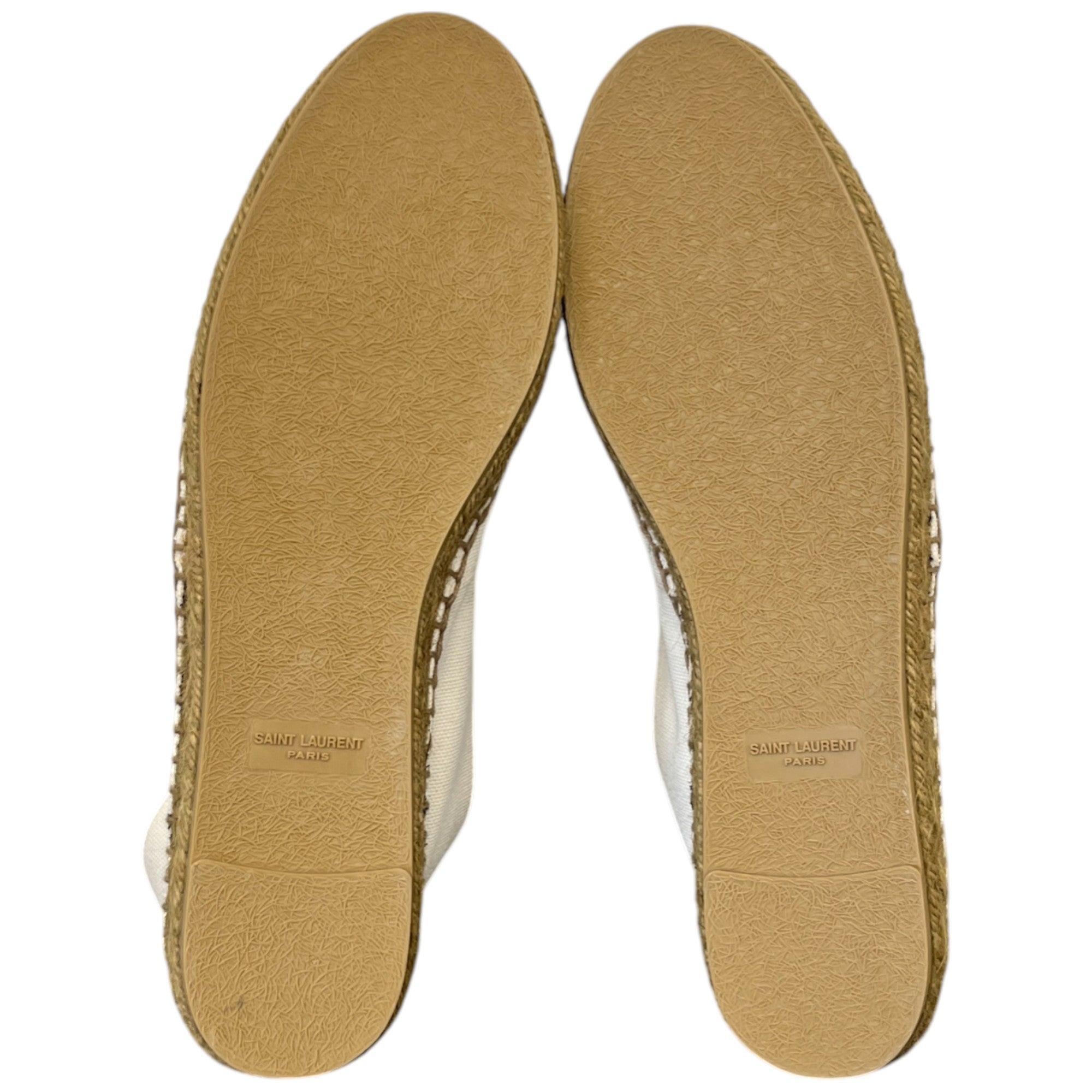 Women's Embroidered Logo Espadrilles White Size EU 41 / UK 8