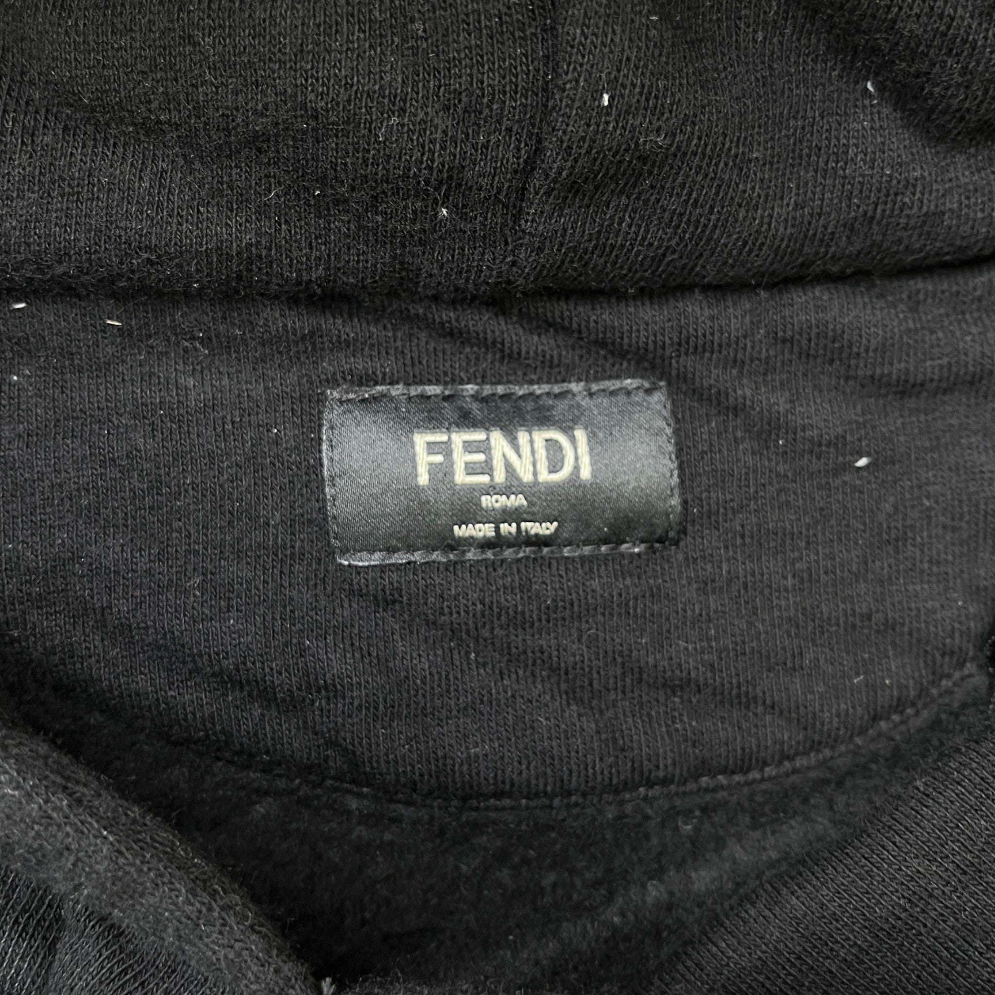 Men's Ff Monogram Hoodie Black Size IT 56 / UK XXXL