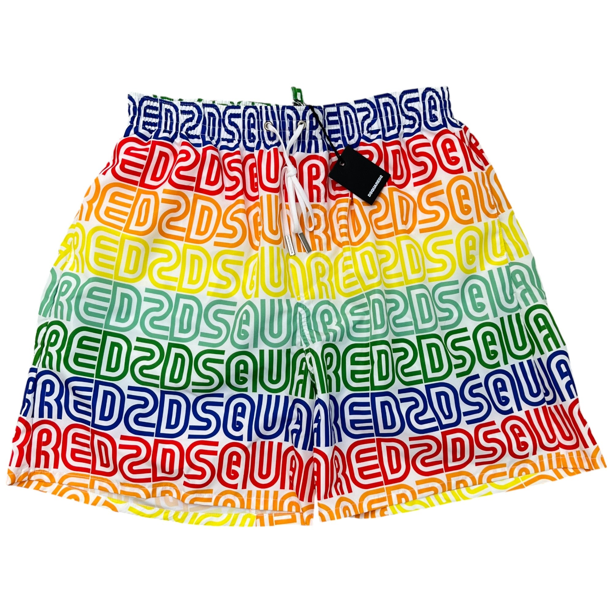 Men's Multi Logo Swim Shorts Multi-Coloured Size W32 / IT 48