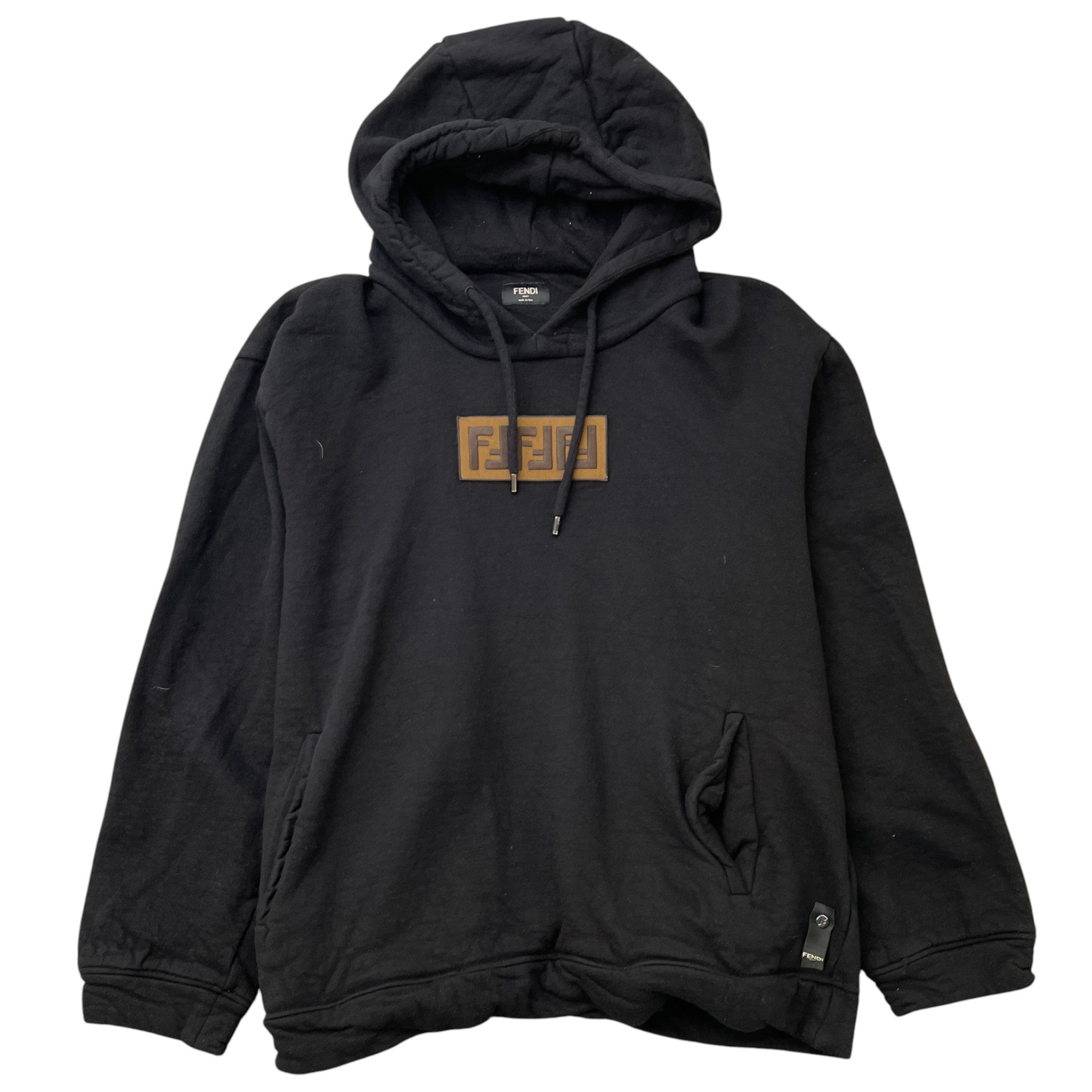 Men's Ff Monogram Hoodie Black Size IT 56 / UK XXXL