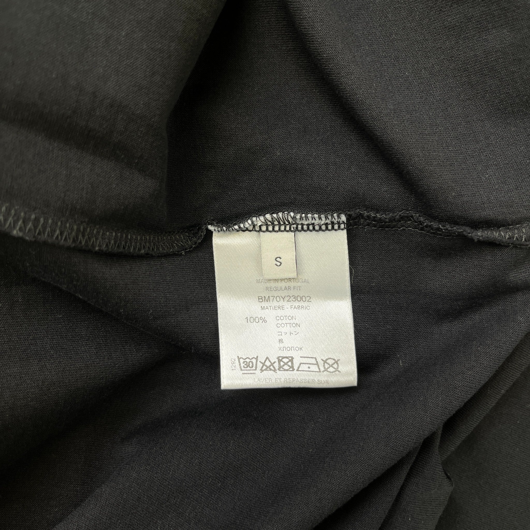 Men's Studio Homme Floral Print T-Shirt Black Size S