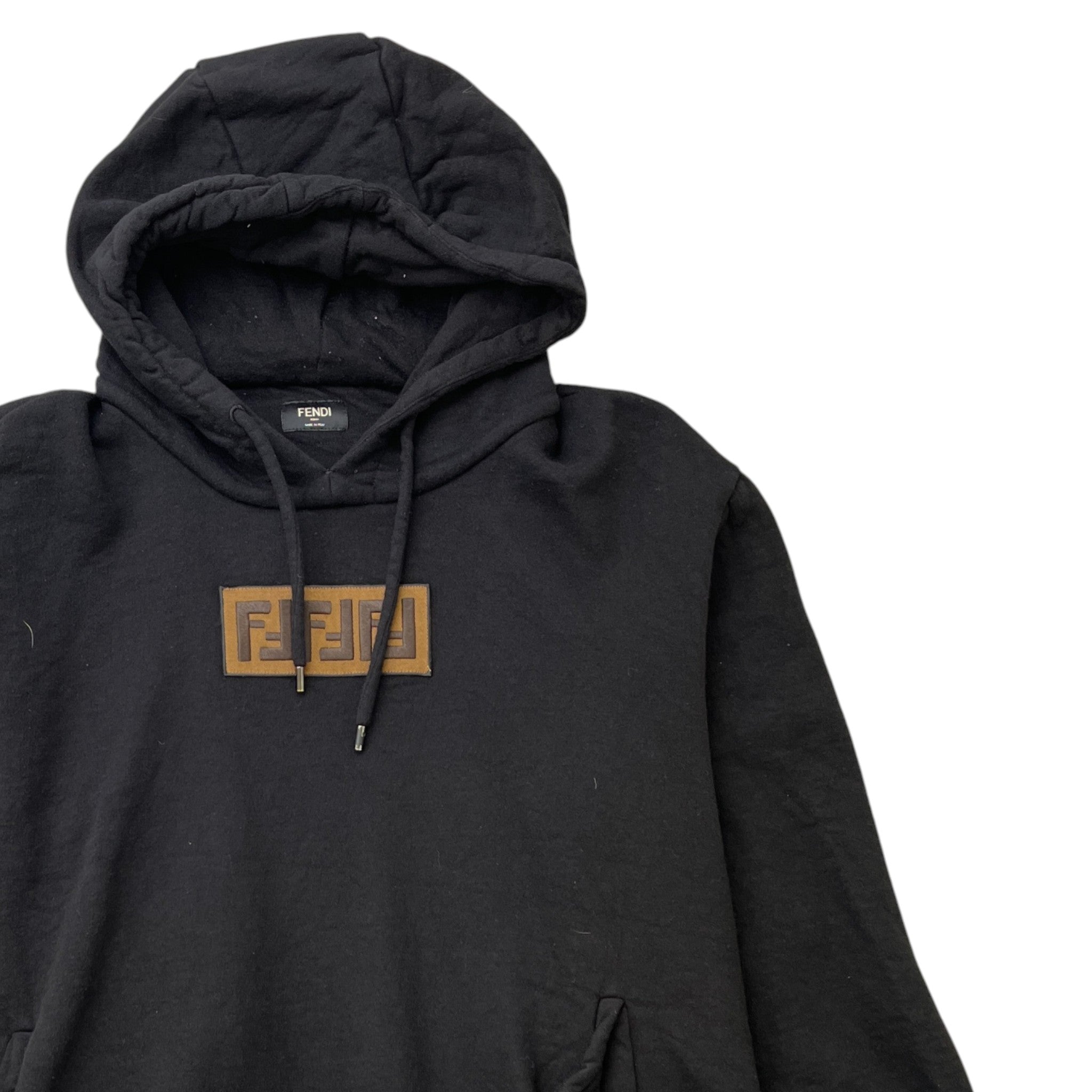 Men's Ff Monogram Hoodie Black Size IT 56 / UK XXXL