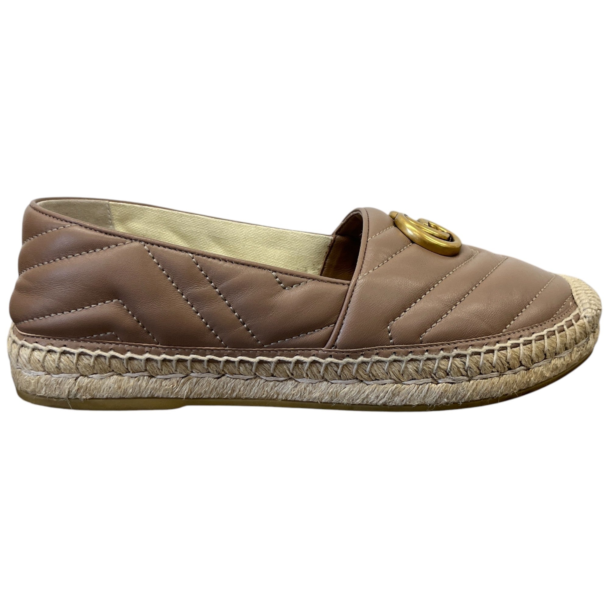 Women's Gg Marmont Espadrilles Beige Size EU 37 / UK 4