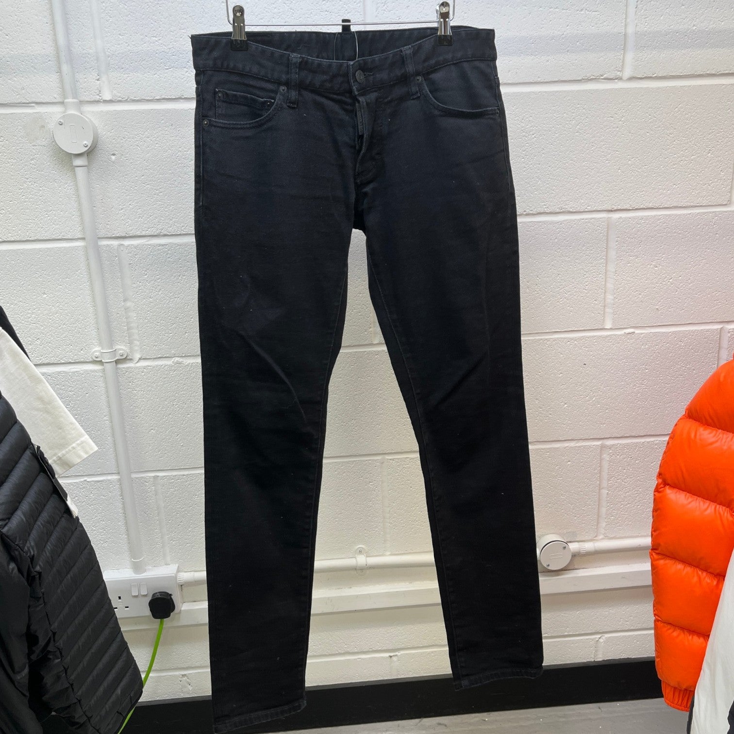 Men's Slim Fit Jeans Black Size IT 48 / UK 32