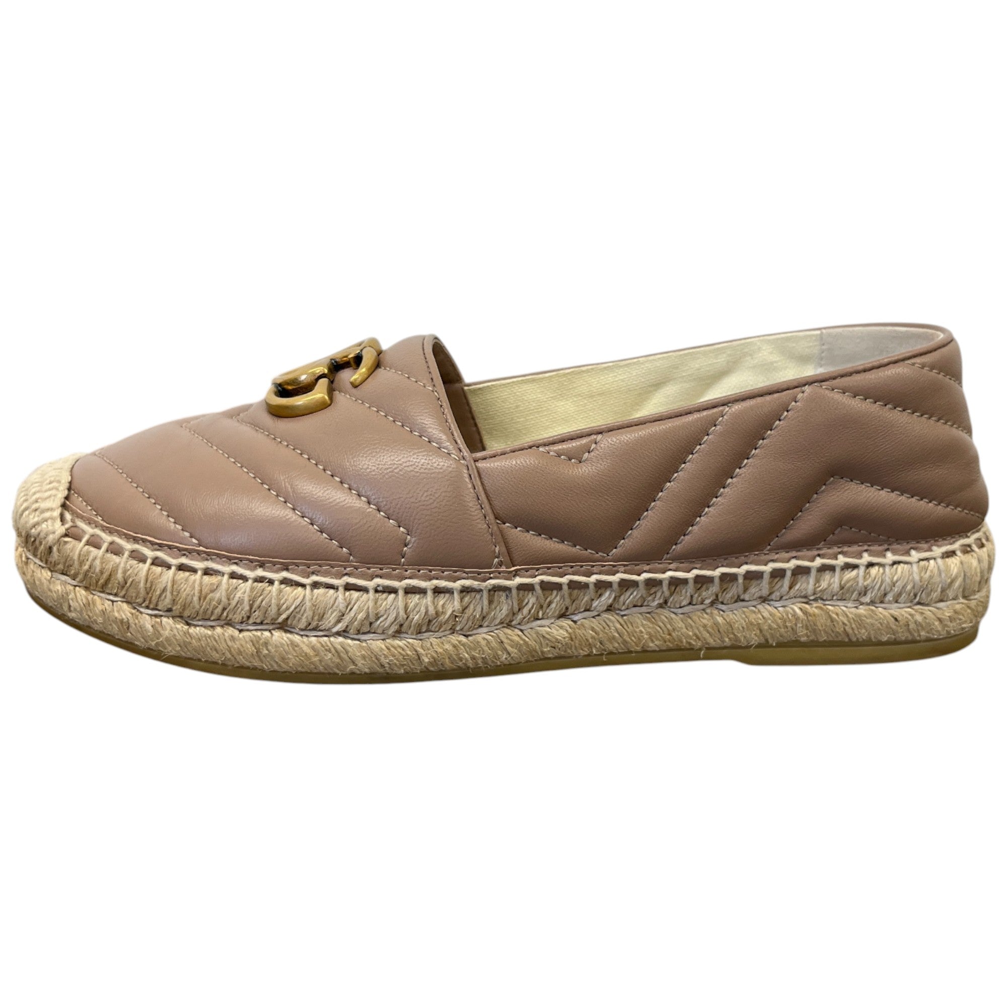 Women's Gg Marmont Espadrilles Beige Size EU 37 / UK 4