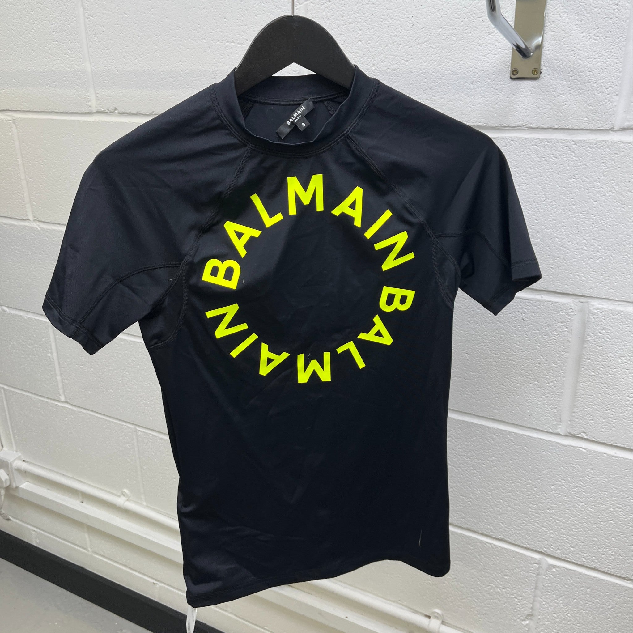 Men's Logo Print T-Shirt Black Size S