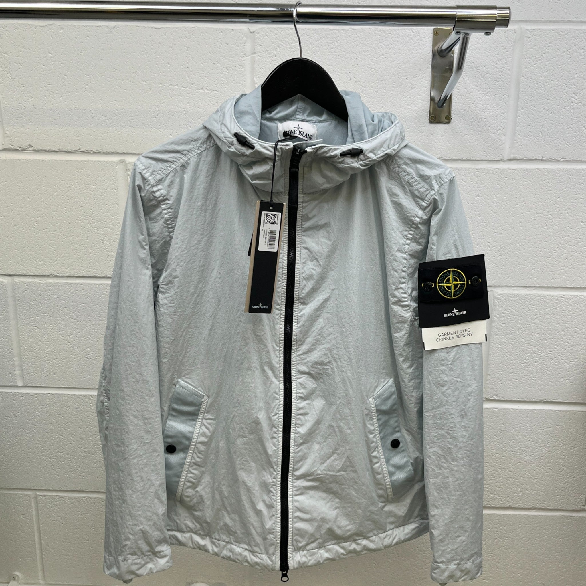 Men's Applique Logo Jacket Blue Size S