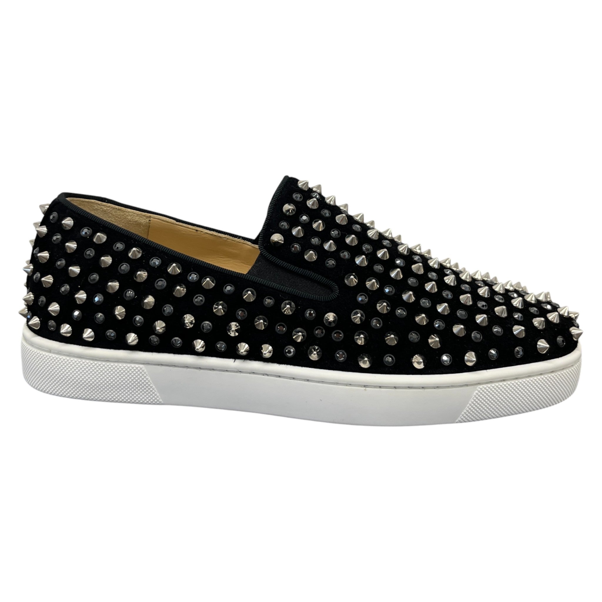 Men's Roller Boat Spike Loafers Black Size EU 40 / UK 6