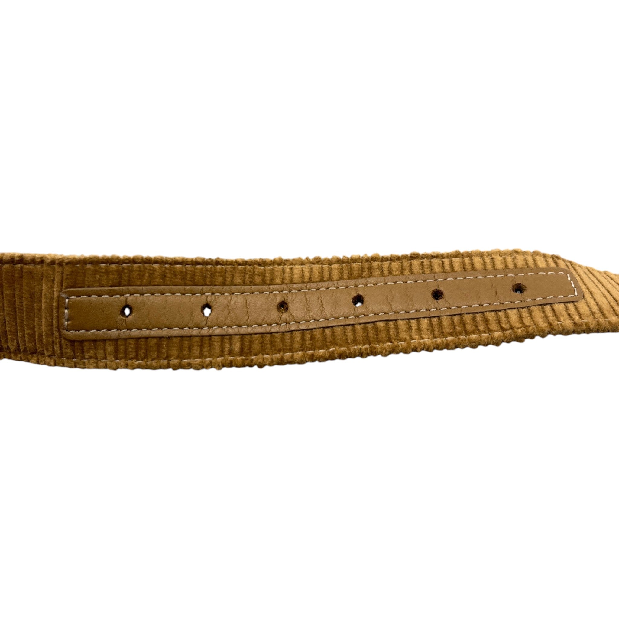 Men's Corduroy Belt Brown Size Waist 36"