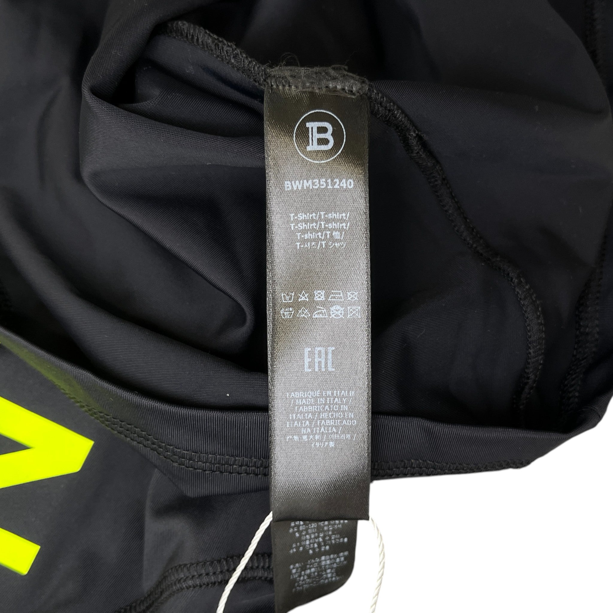 Men's Logo Print T-Shirt Black Size S