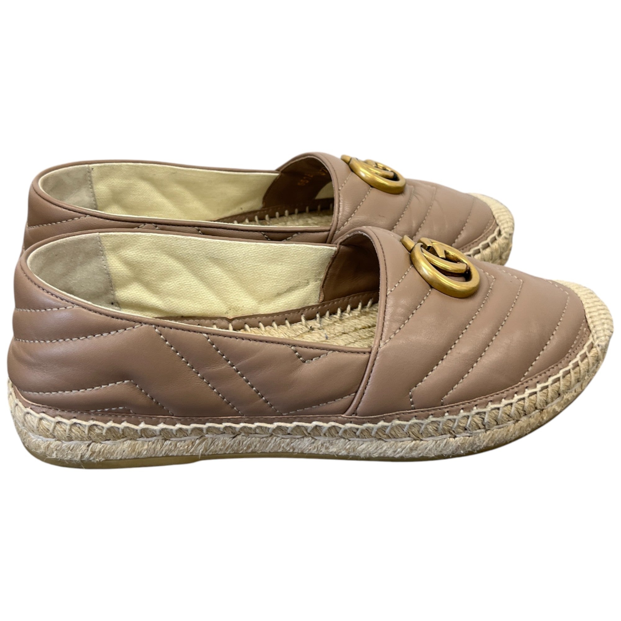 Women's Gg Marmont Espadrilles Beige Size EU 37 / UK 4