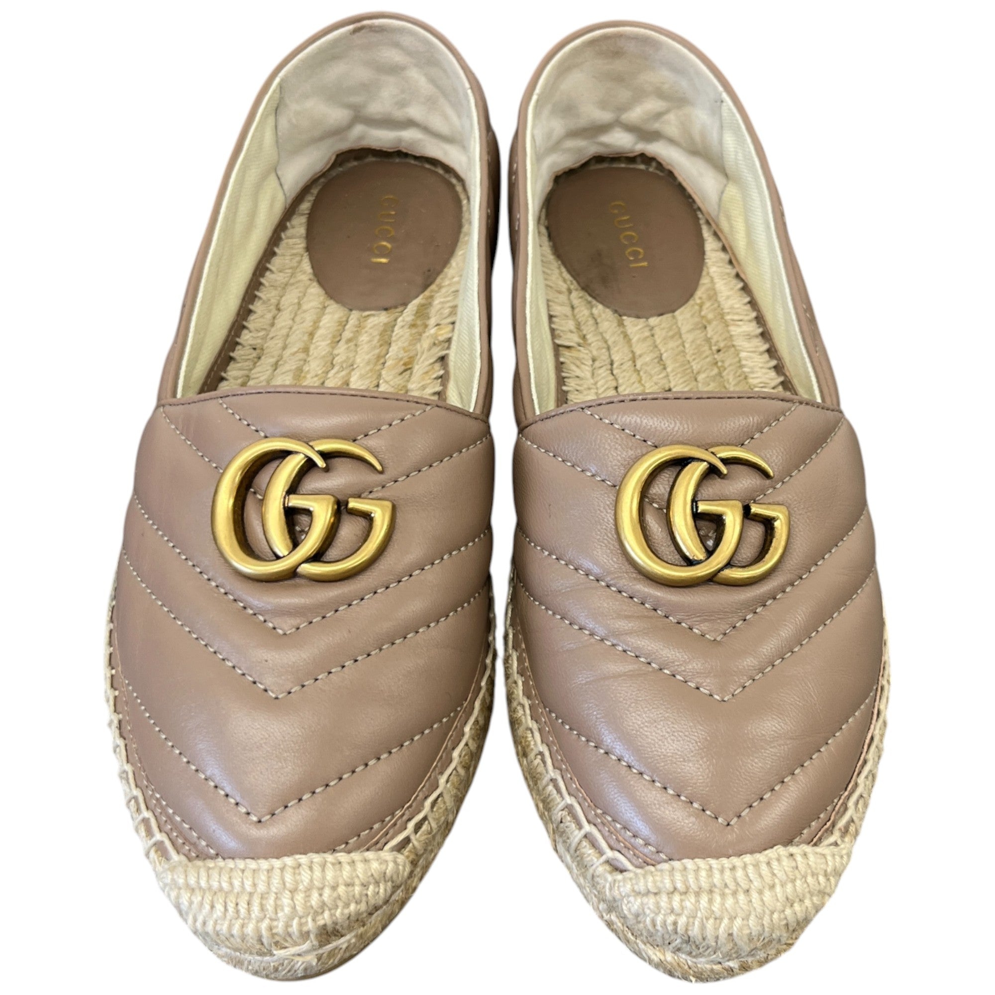 Women's Gg Marmont Espadrilles Beige Size EU 37 / UK 4