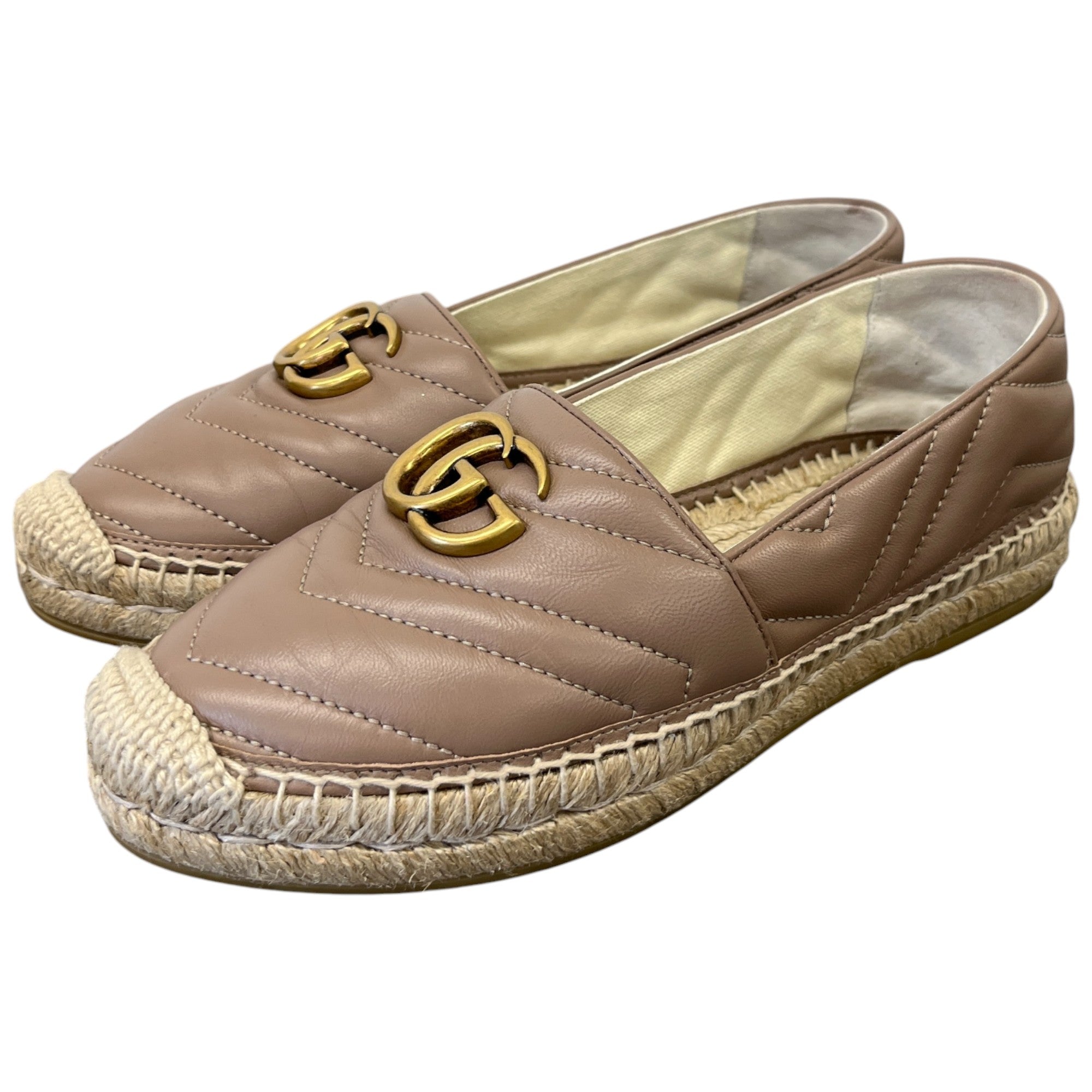 Women's Gg Marmont Espadrilles Beige Size EU 37 / UK 4