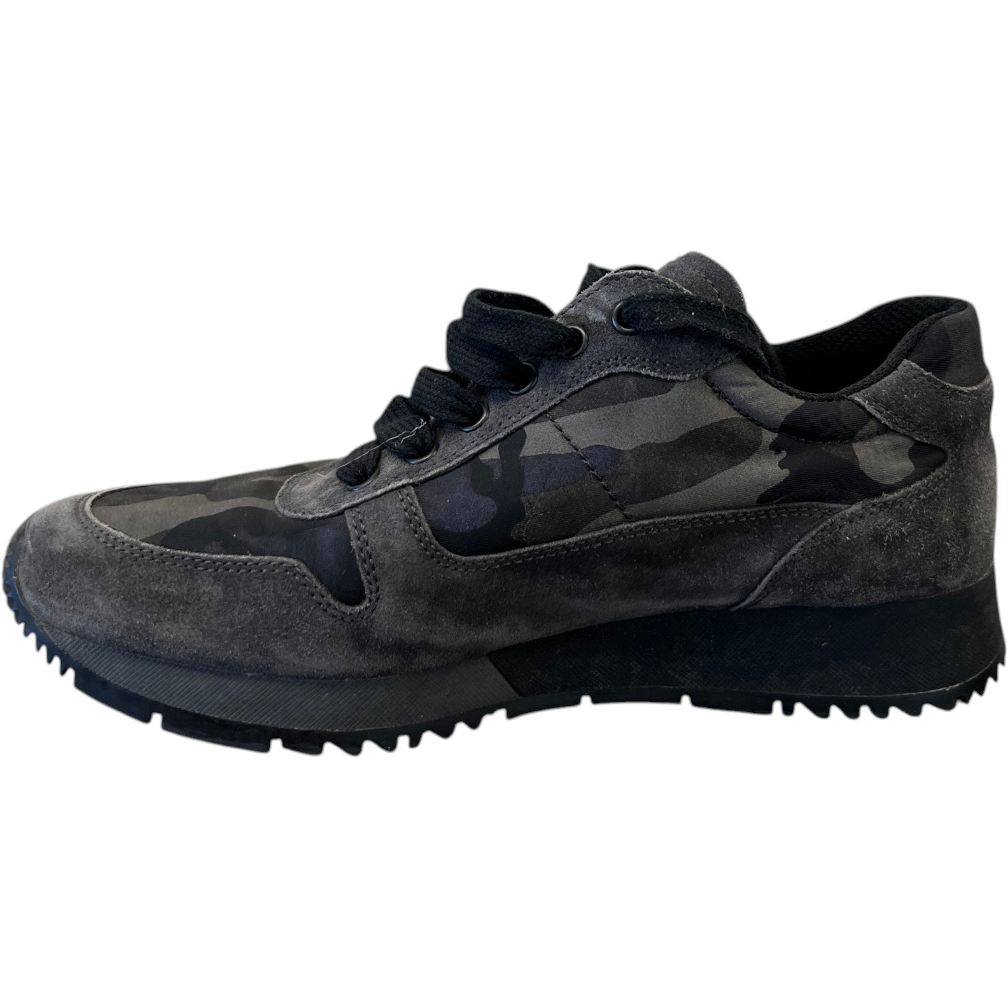 Women's Runner Camo Low Trainers Black Size EU 35.5 / UK 2.5