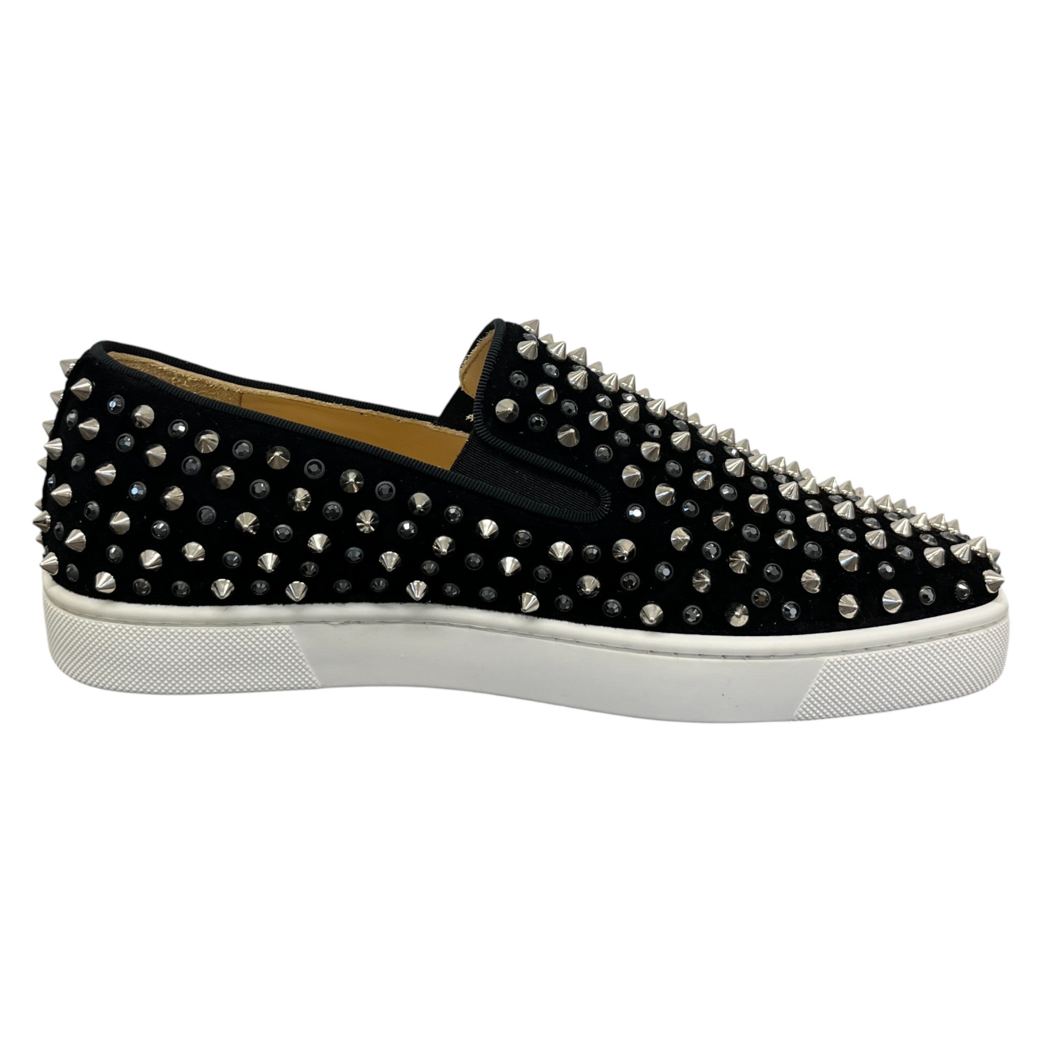 Men's Roller Boat Spike Loafers Black Size EU 40 / UK 6