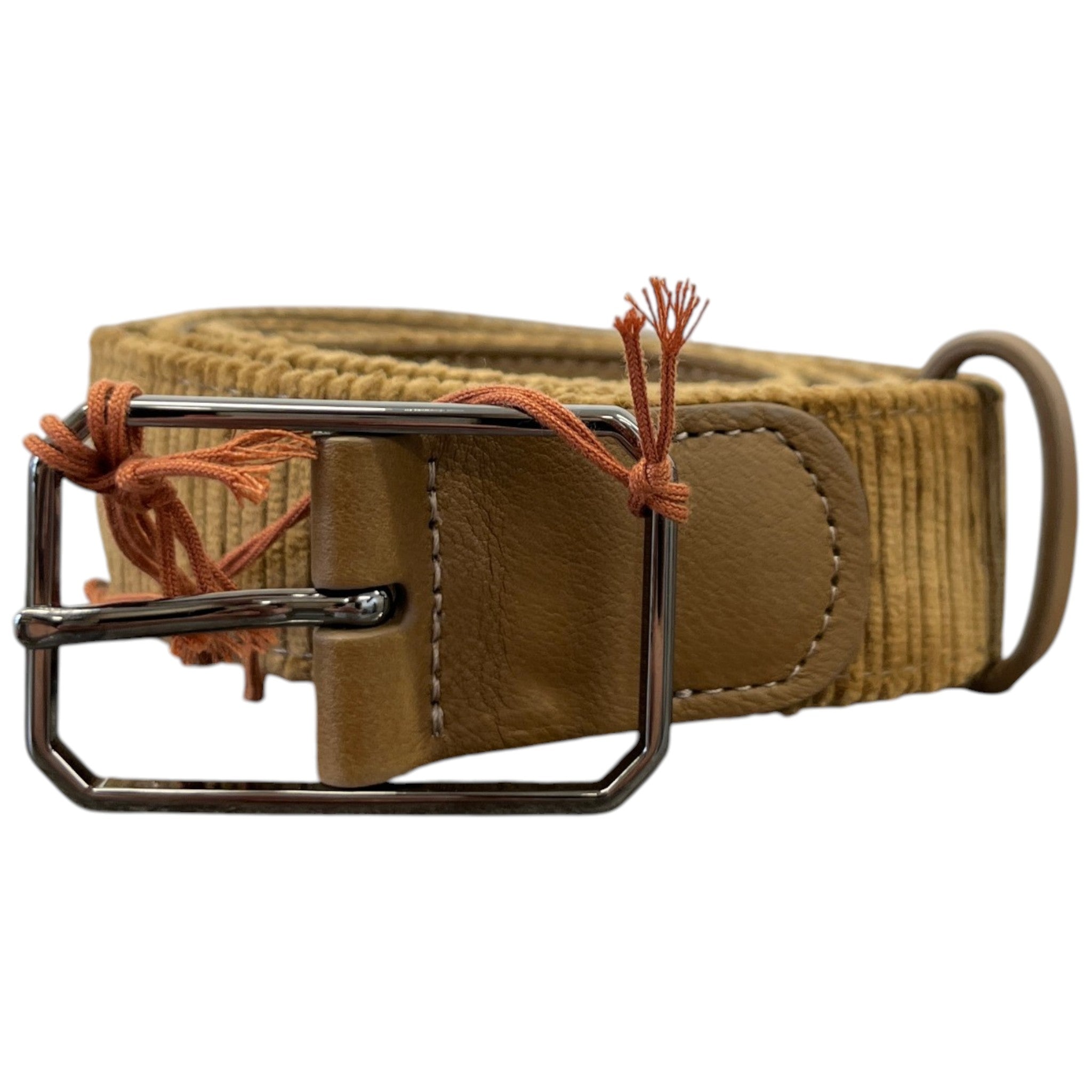 Men's Corduroy Belt Brown Size Waist 36"