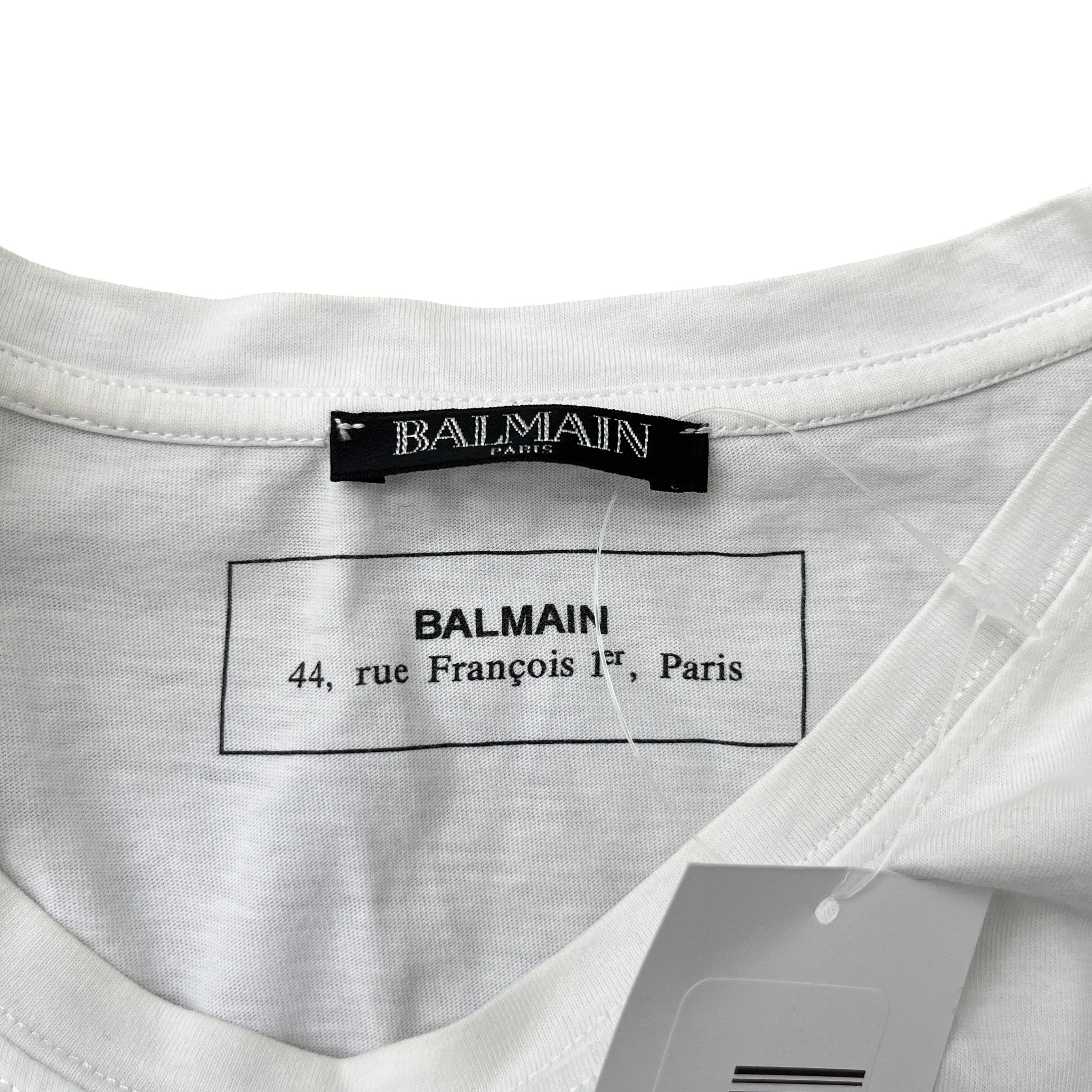 Men's Logo Print T-Shirt White Size XL