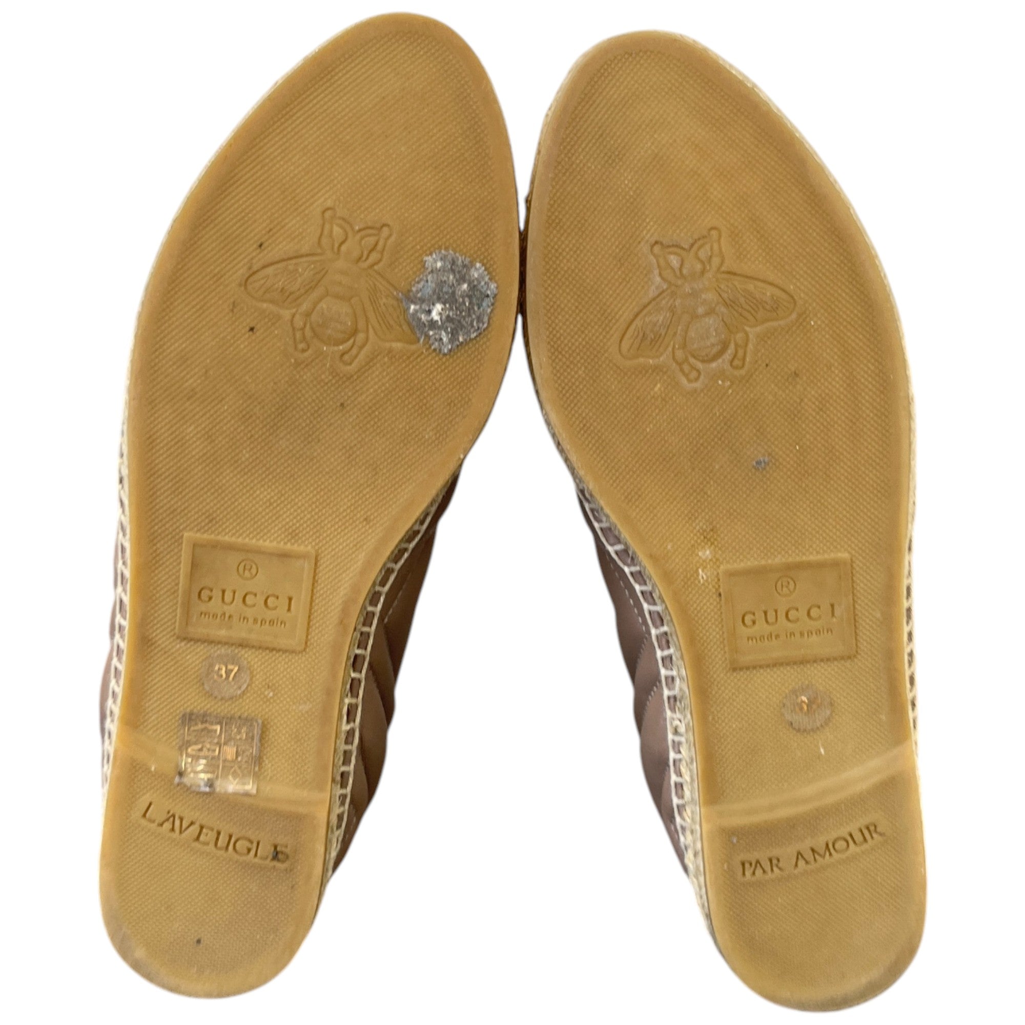 Women's Gg Marmont Espadrilles Beige Size EU 37 / UK 4