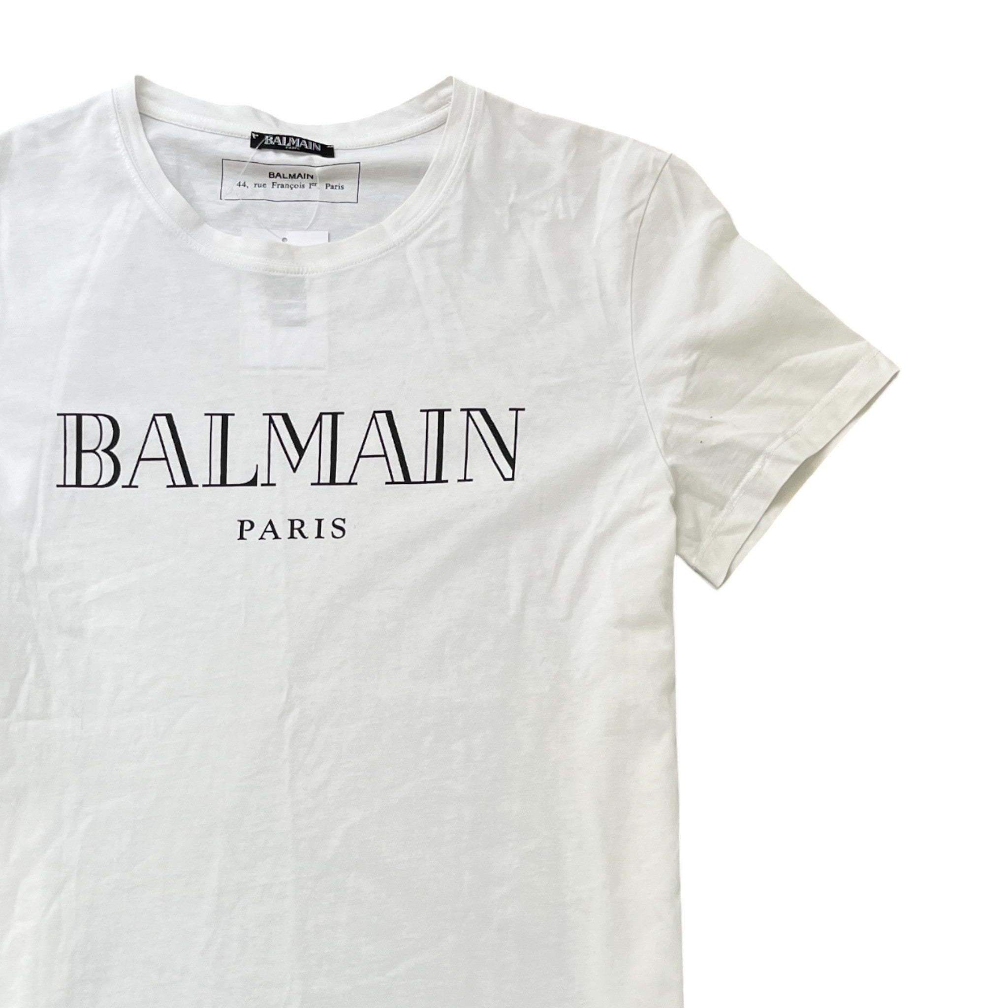 Men's Logo Print T-Shirt White Size XL