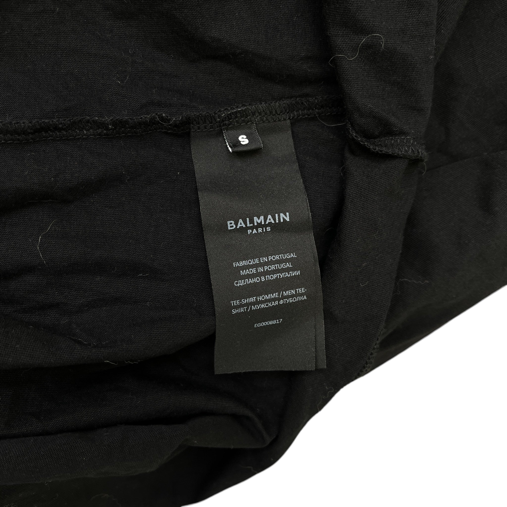 Men's Coin Flock T-Shirt Black Size S