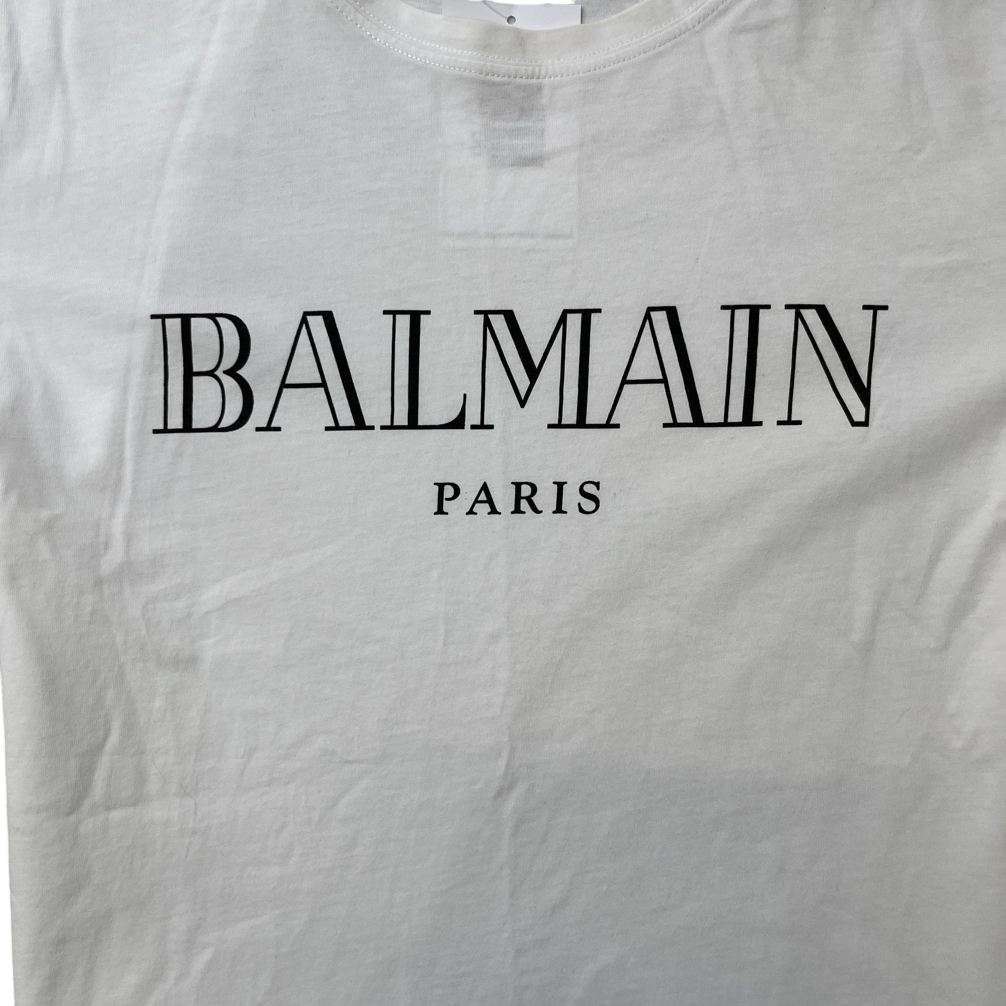 Men's Logo Print T-Shirt White Size XL