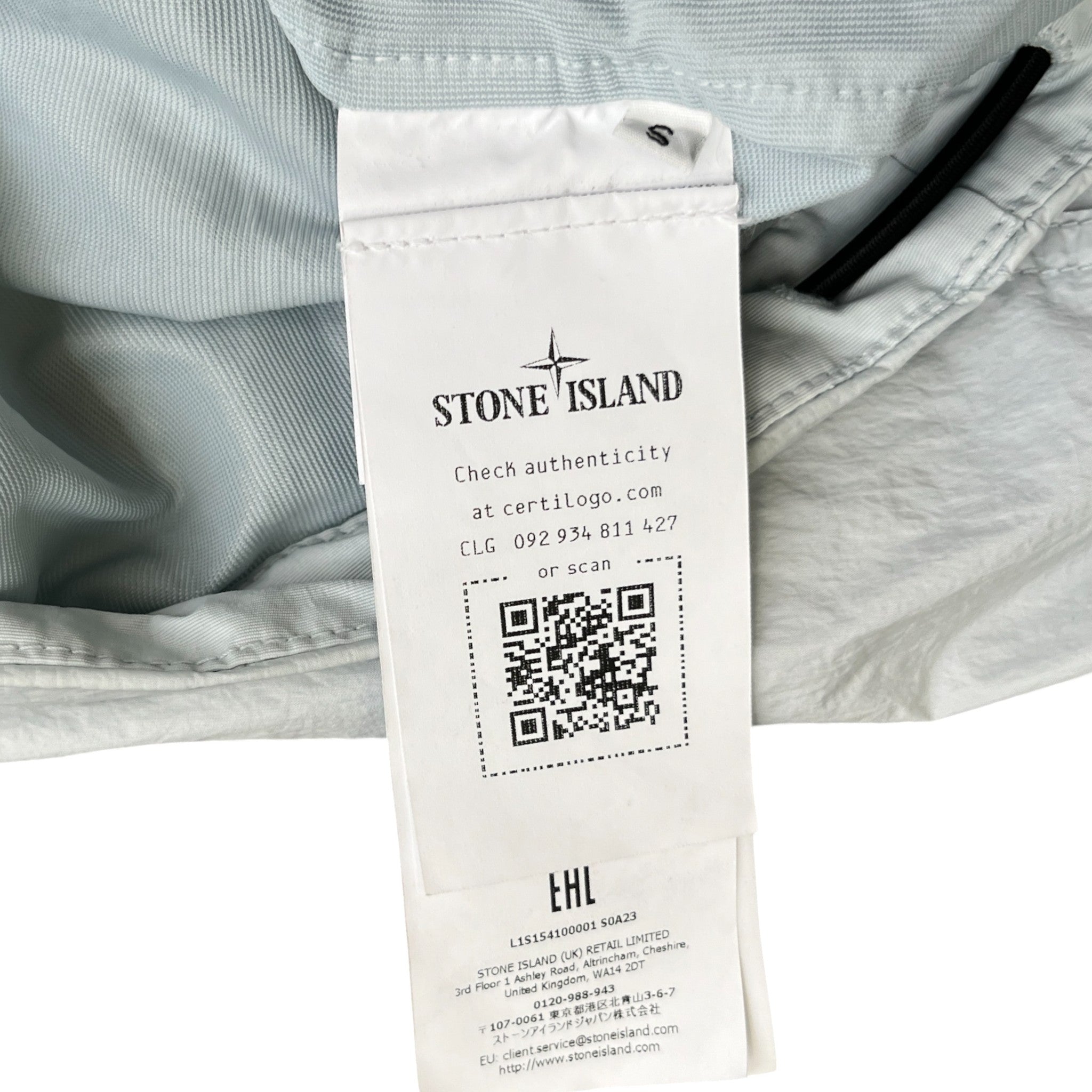 Men's Applique Logo Jacket Blue Size S