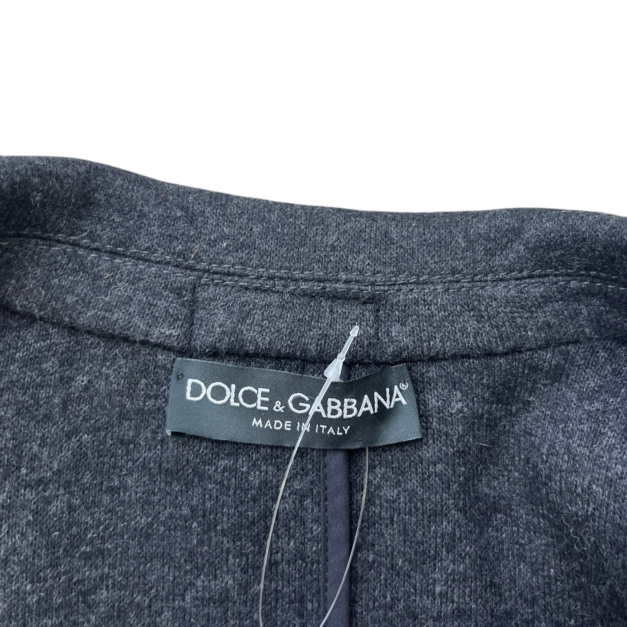 Men's Plaque Logo Jacket Charcoal Size IT 52 / XL