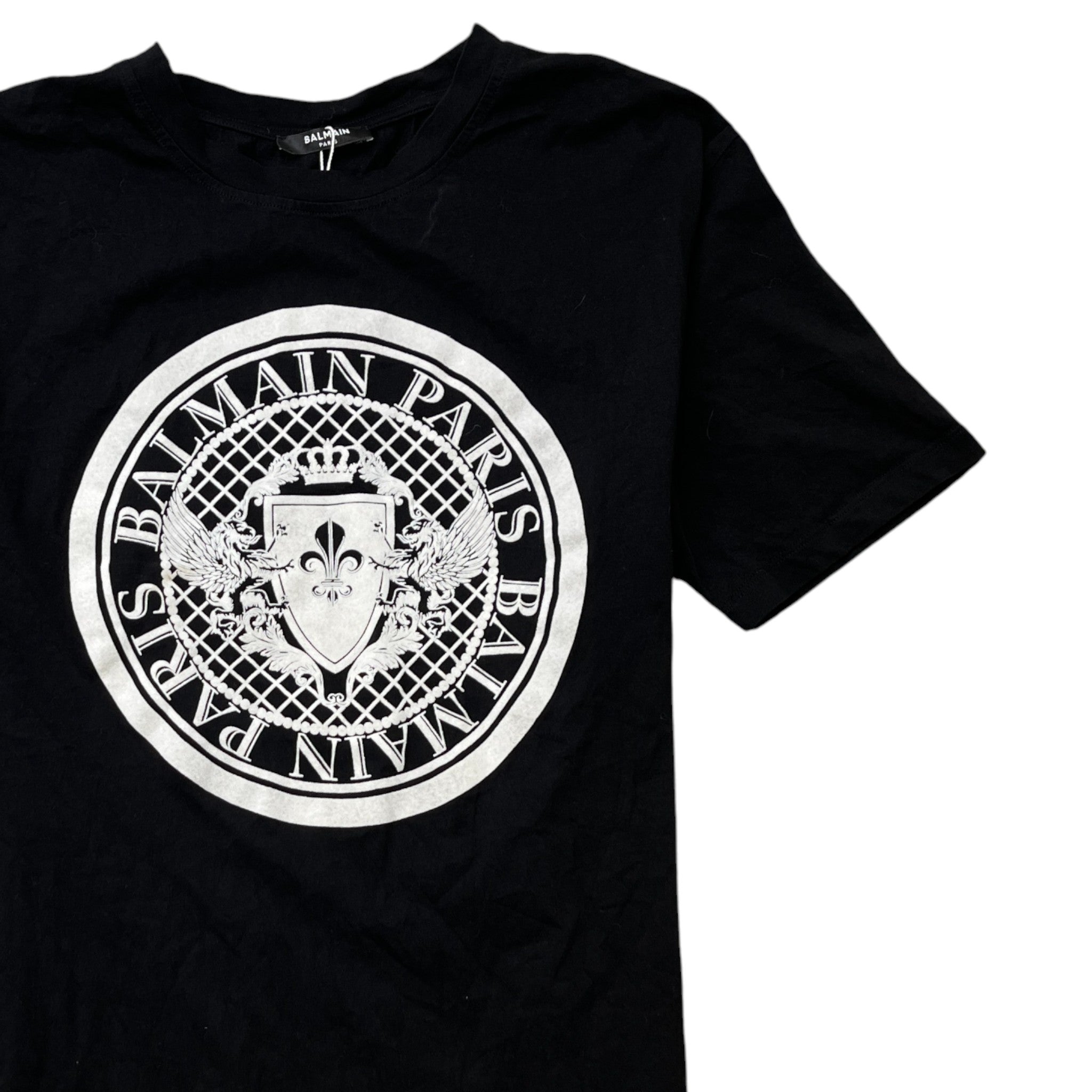 Men's Coin Flock T-Shirt Black Size S