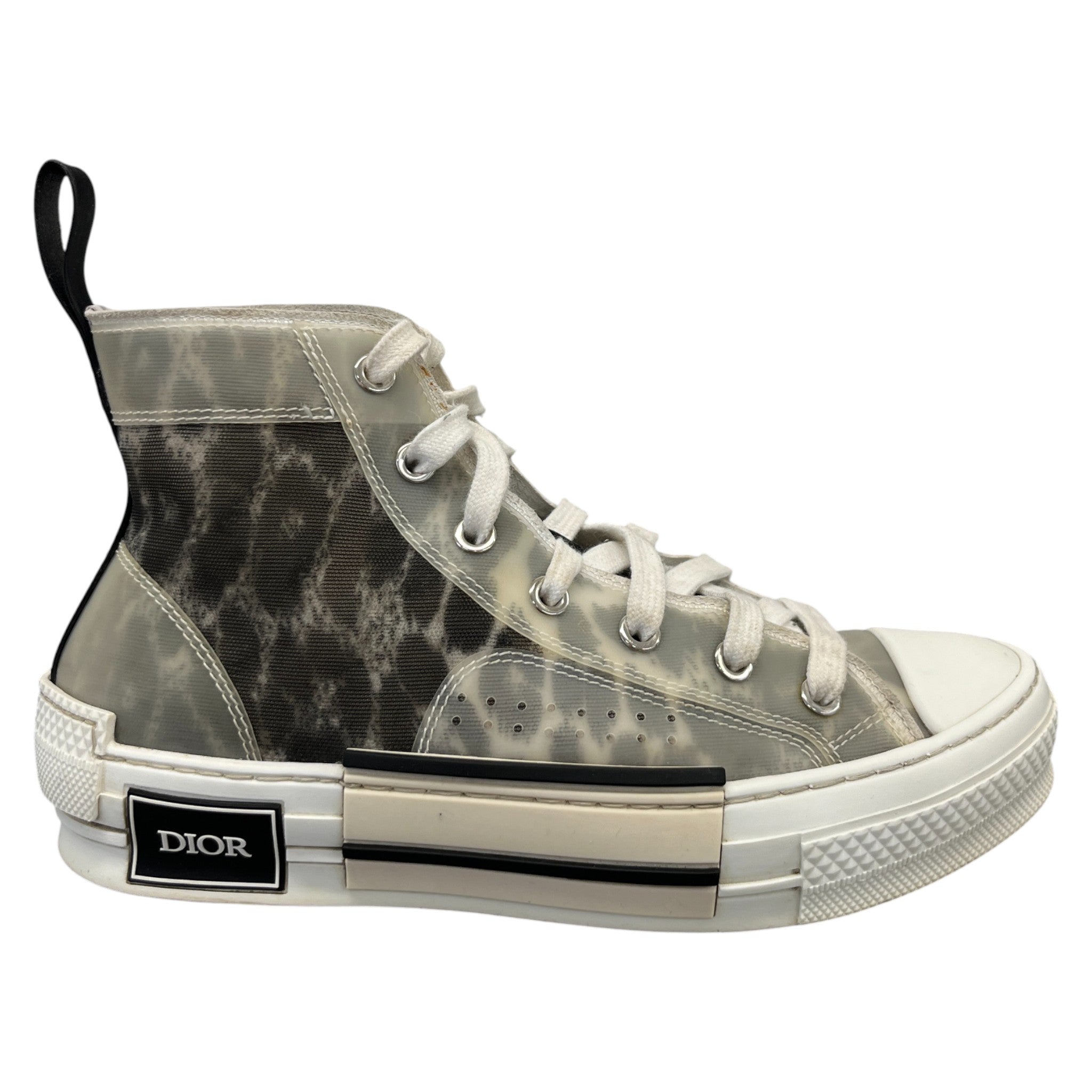 Women's B23 Leopard Print High Trainers White Size EU 36 / UK 3