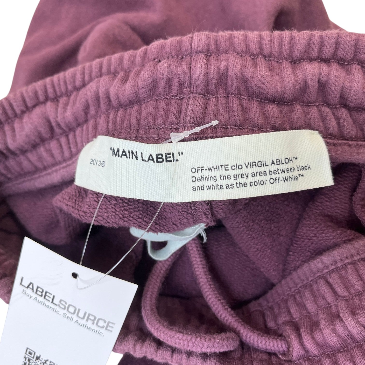 Men's Tape Diag Joggers Burgundy Size XS