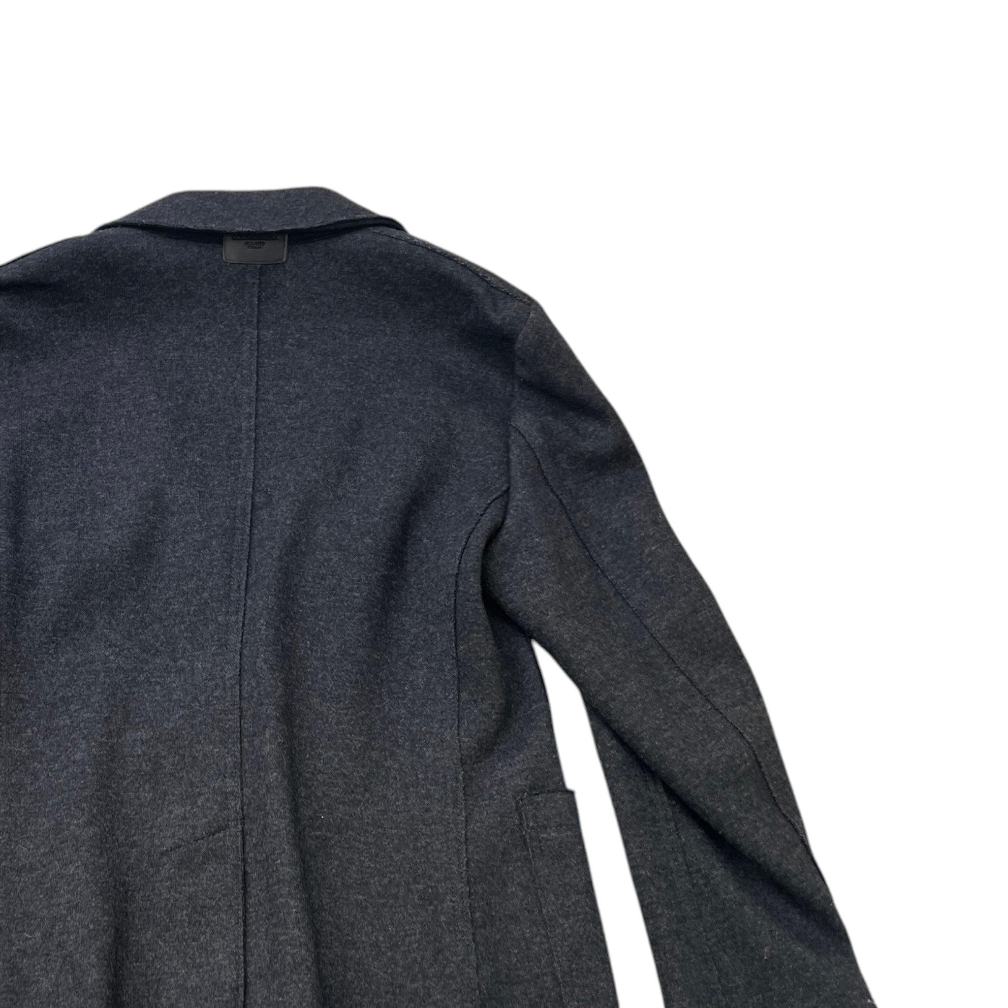 Men's Plaque Logo Jacket Charcoal Size IT 52 / XL