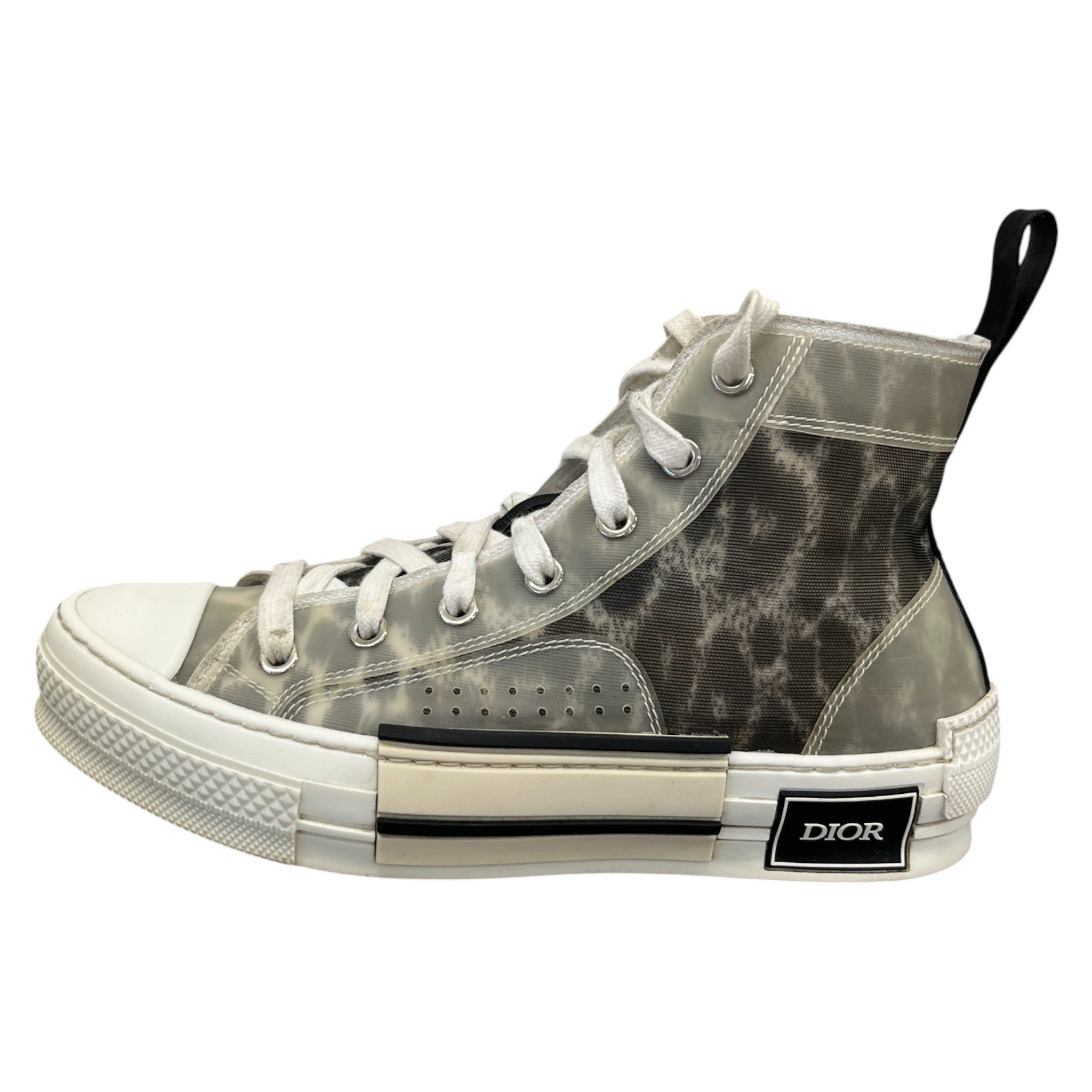 Women's B23 Leopard Print High Trainers White Size EU 36 / UK 3