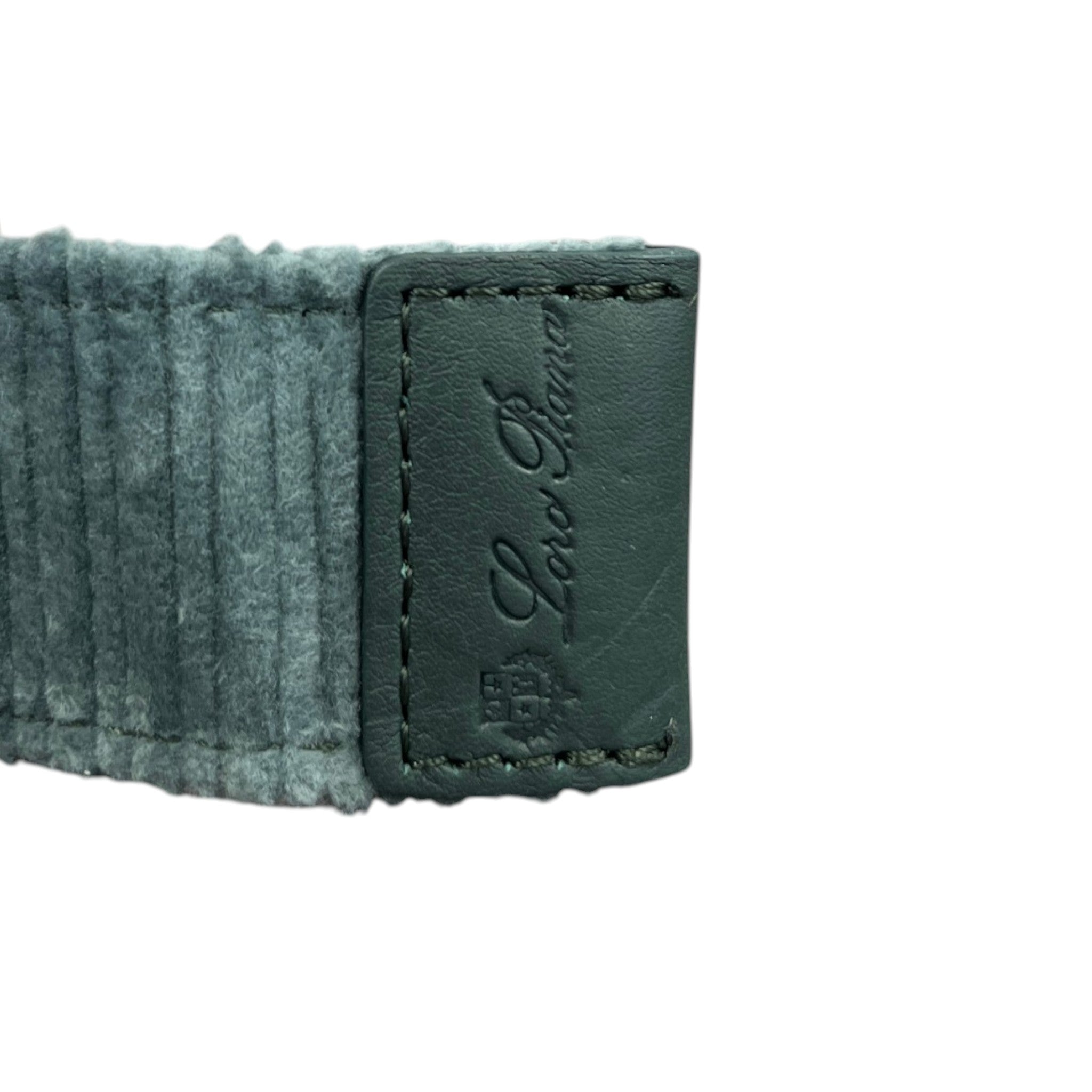 Men's Corduroy Belt Green Size Waist 32"