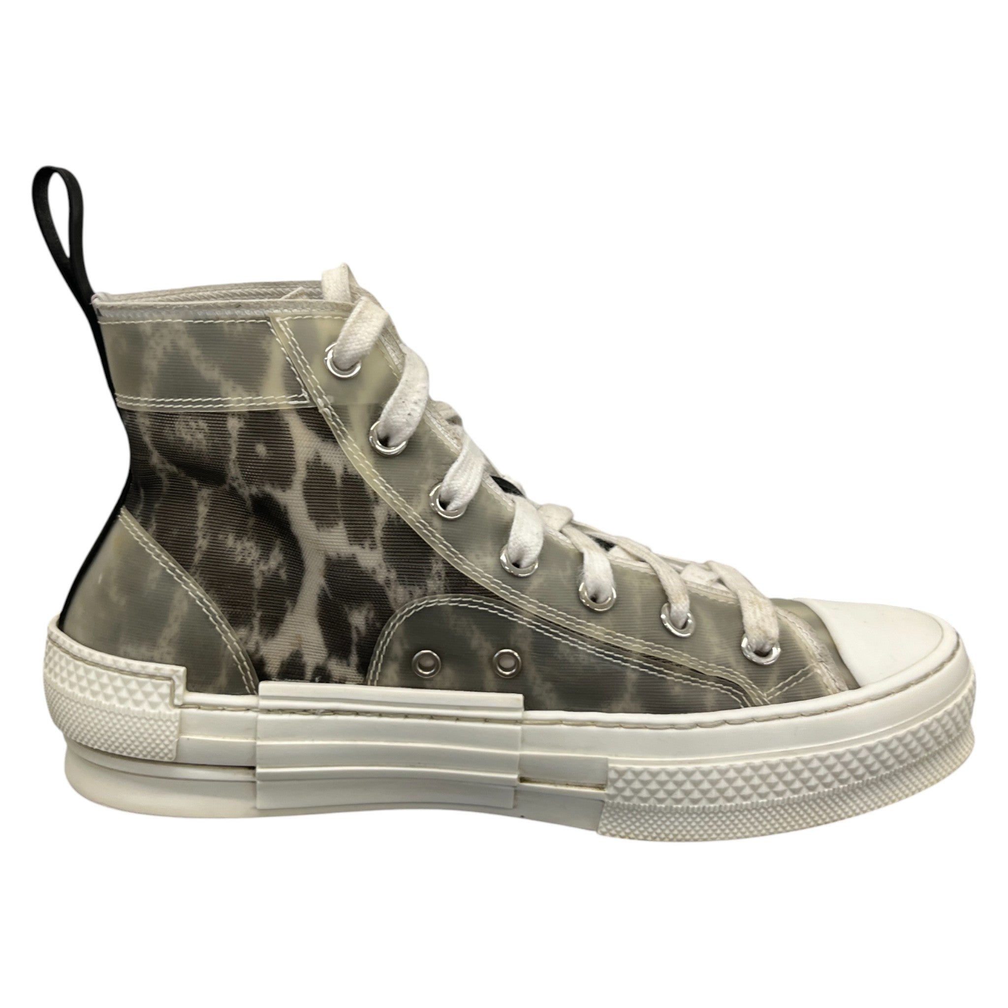 Women's B23 Leopard Print High Trainers White Size EU 36 / UK 3