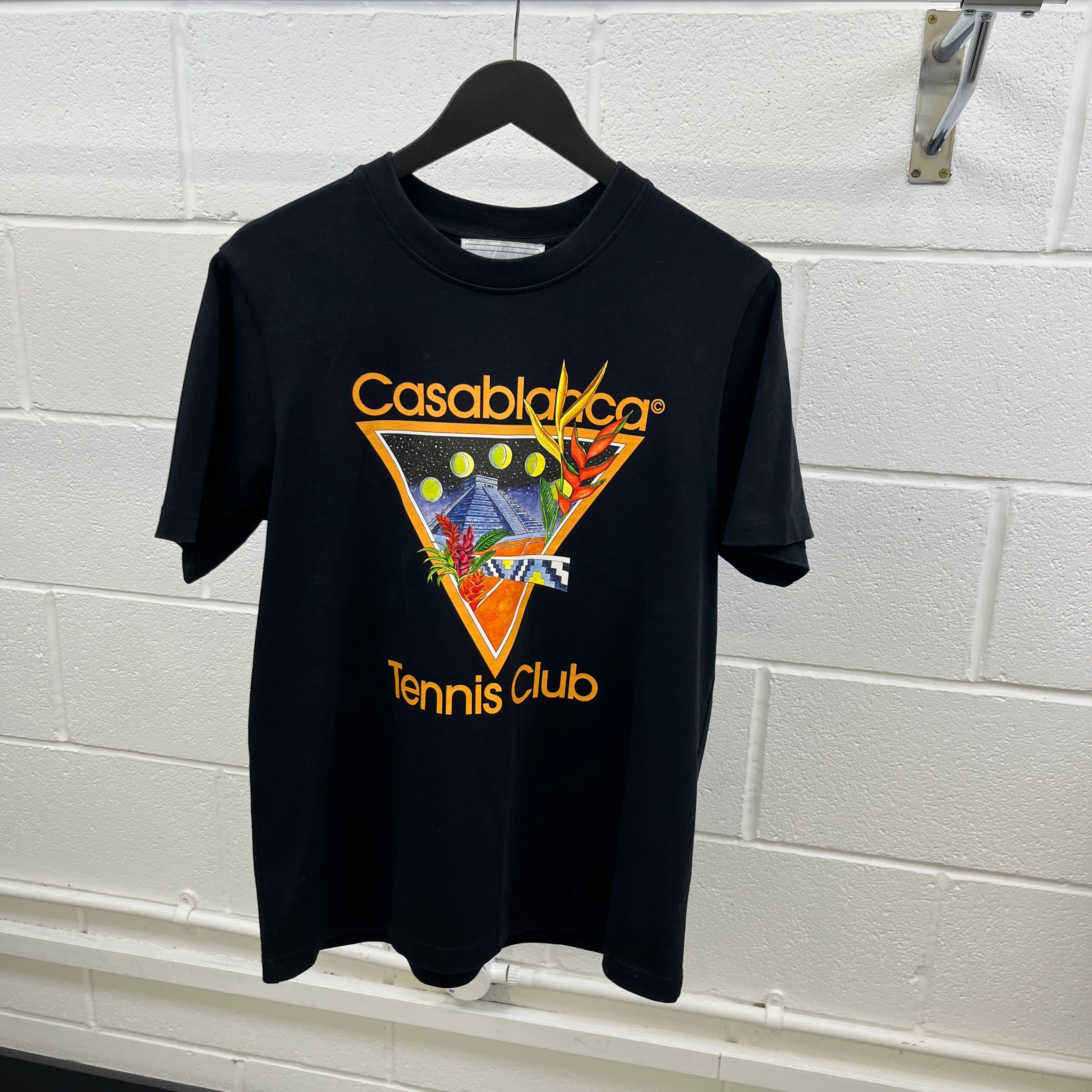 Men's Tennis Club T-Shirt Black Size S