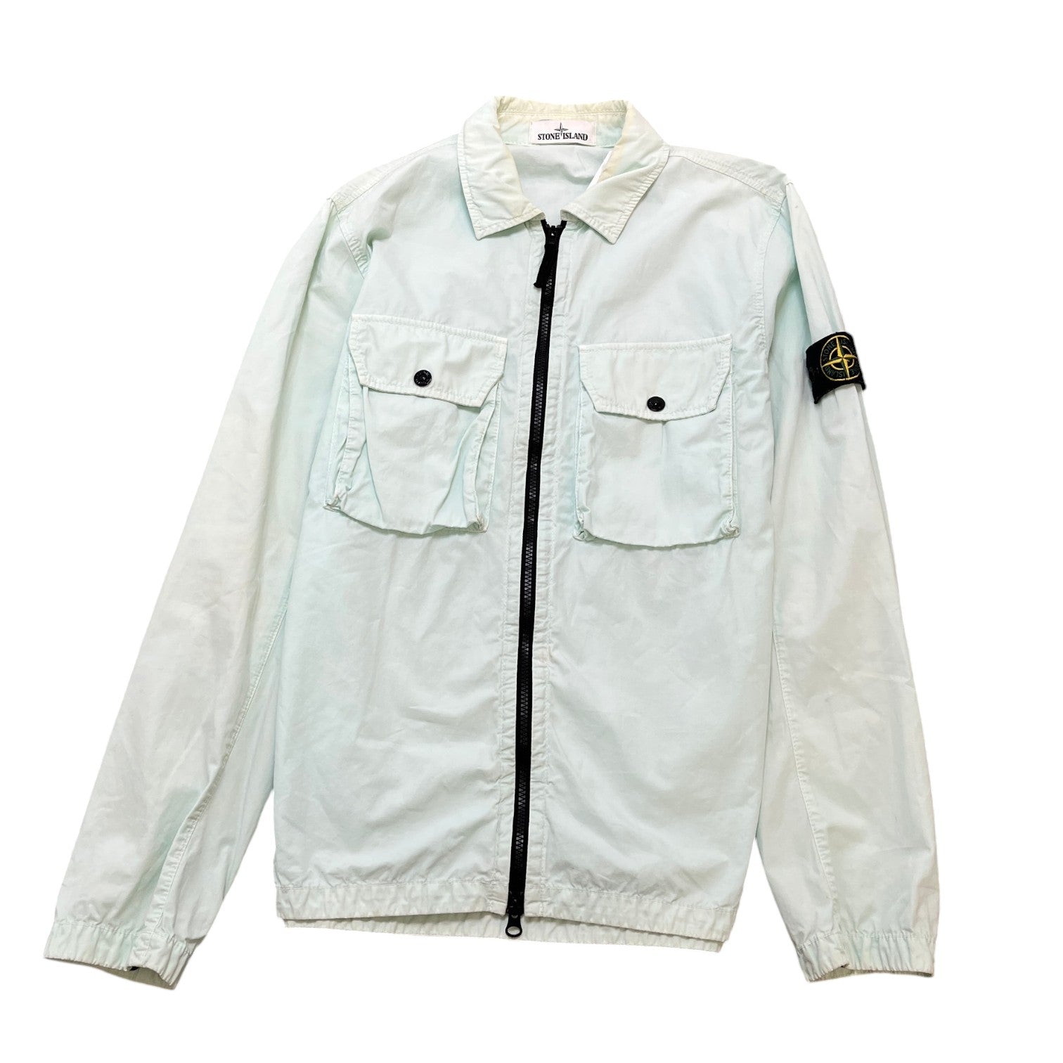 Men's Applique Logo OverShirt Green Size M